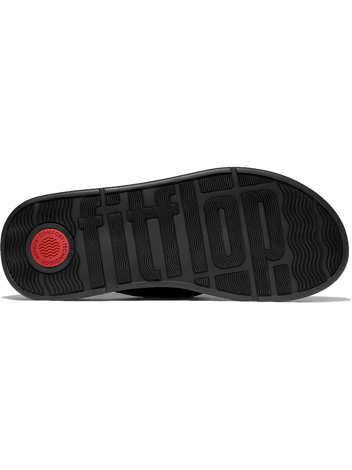 Fitflop F-Mode Knot Soft-Leather Flatform Toe-Post Sandals Sandale