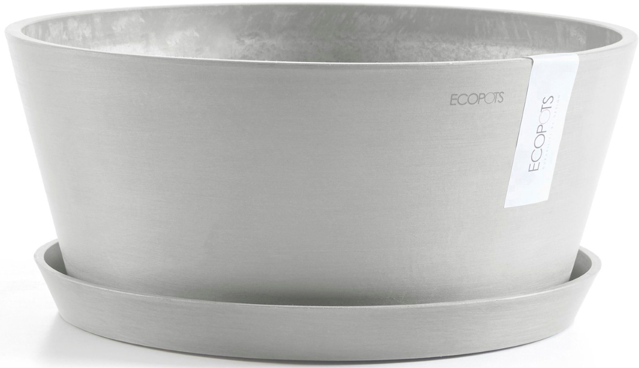 ECOPOTS Blumentopf Frankfurt 30 Weißgrau, für günstig online kaufen