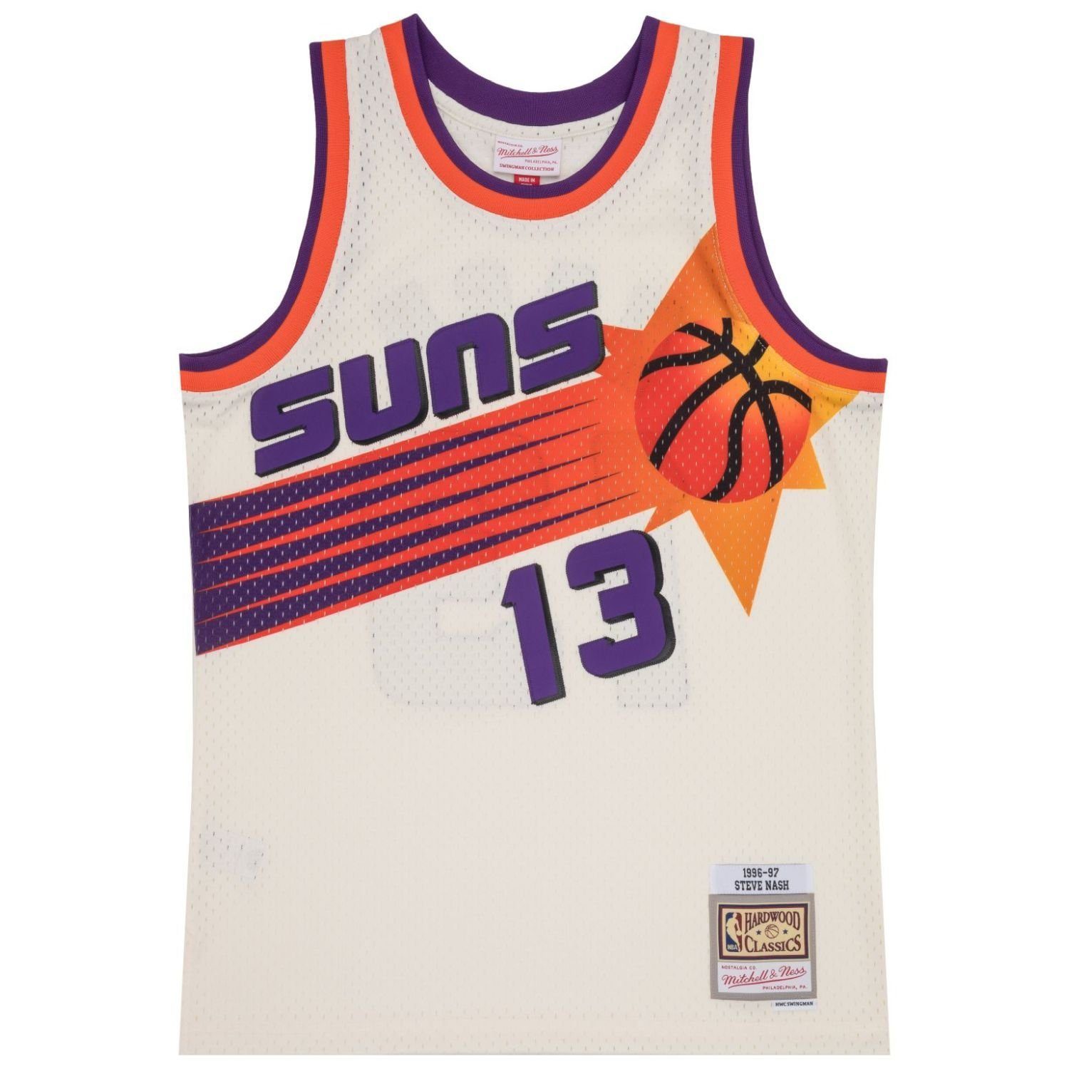 Mitchell & Ness Basketballtrikot Swingman Jersey Phoenix Suns OFFWHITE Steve Nash