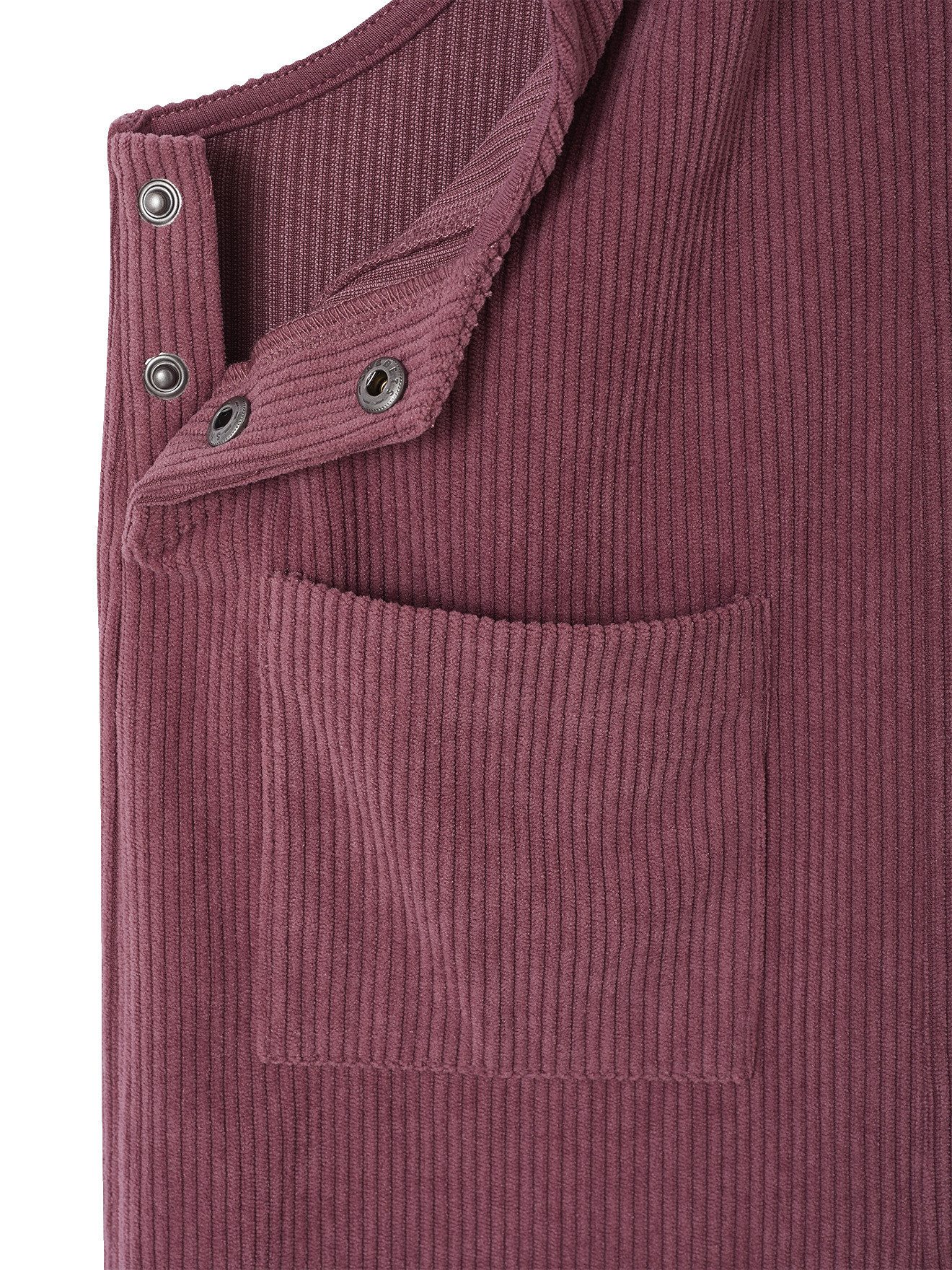vertbaudet Jumpsuit Mädchen Samt-Latzhose mit weitem Bein