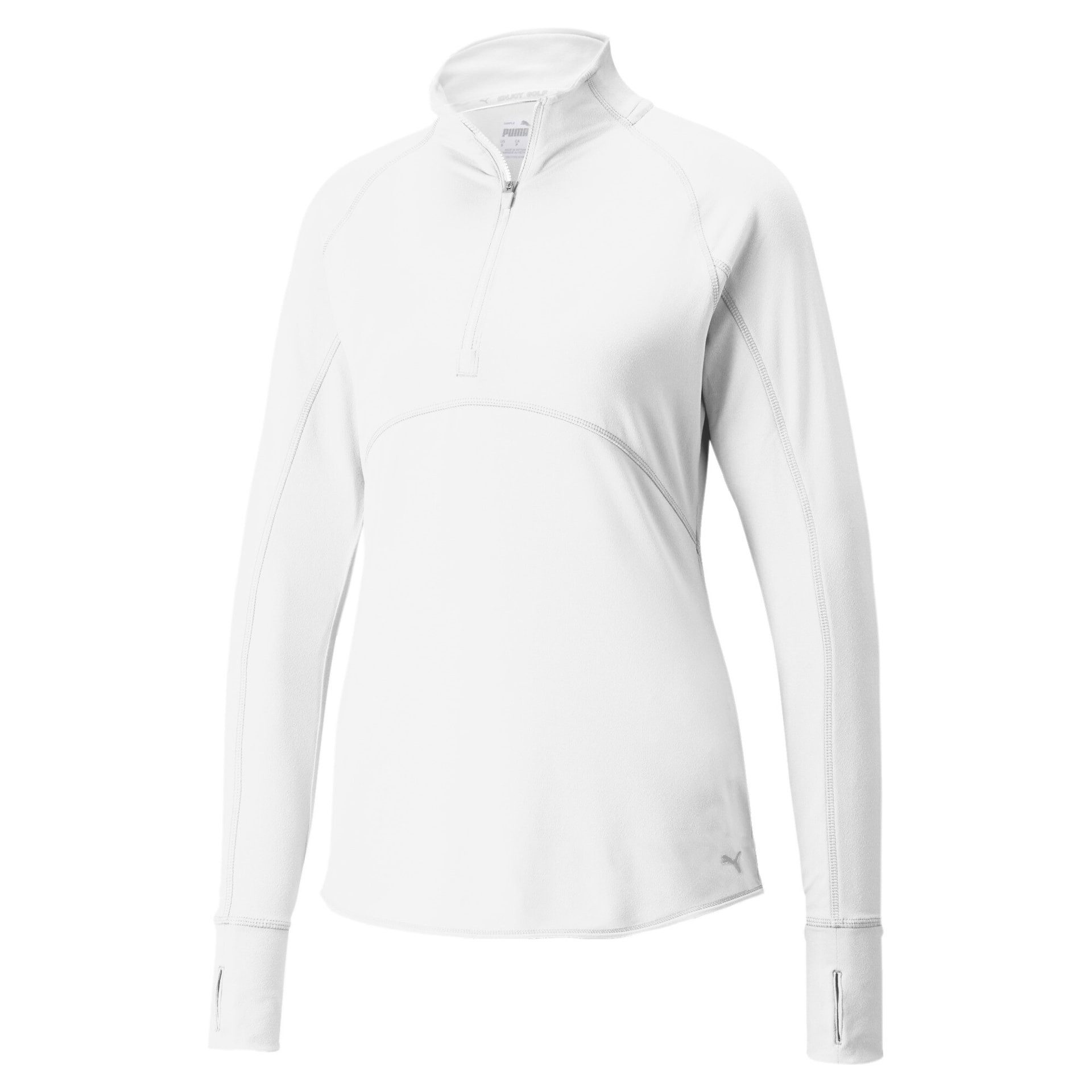 PUMA Langarmshirt Puma Damen Poloshirt W Gamer 1/4 Zip 533007