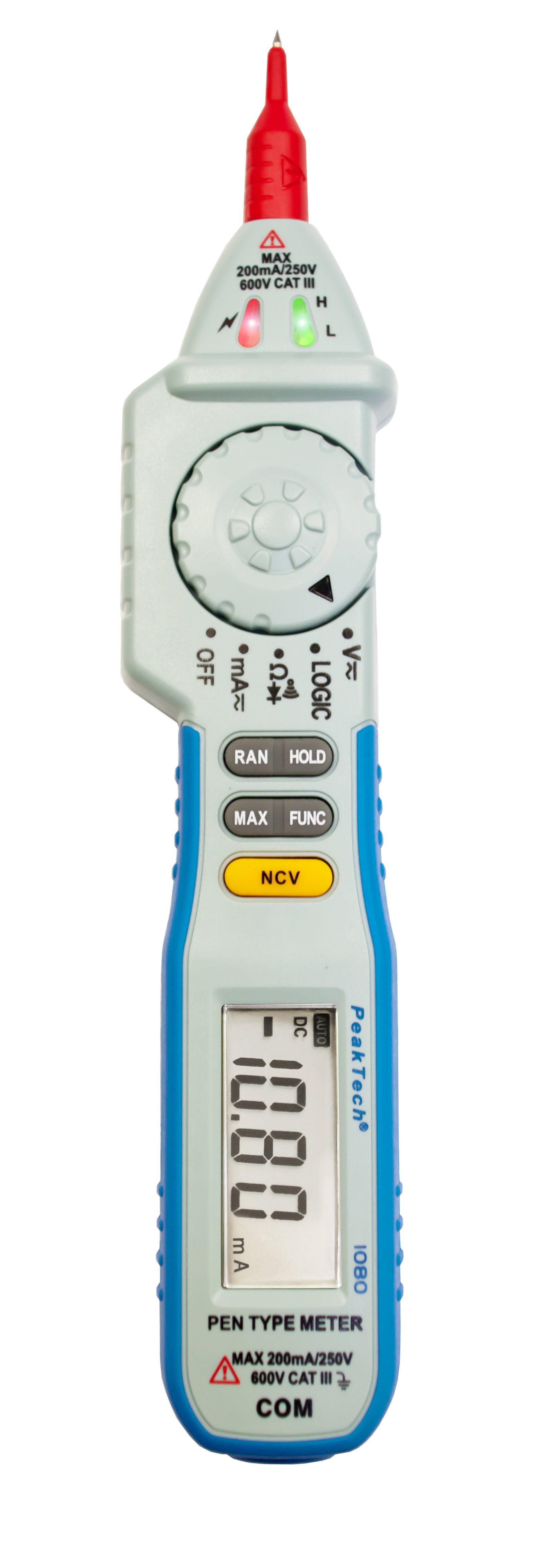 Multimeter PeakTech 1080: Digitales Stiftmultimeter ~ 2.000 Counts