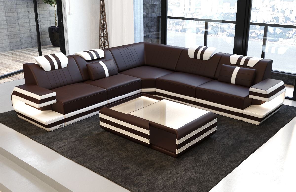 Sofa Dreams Ecksofa Ledercouch Sofa Leder günstig online kaufen