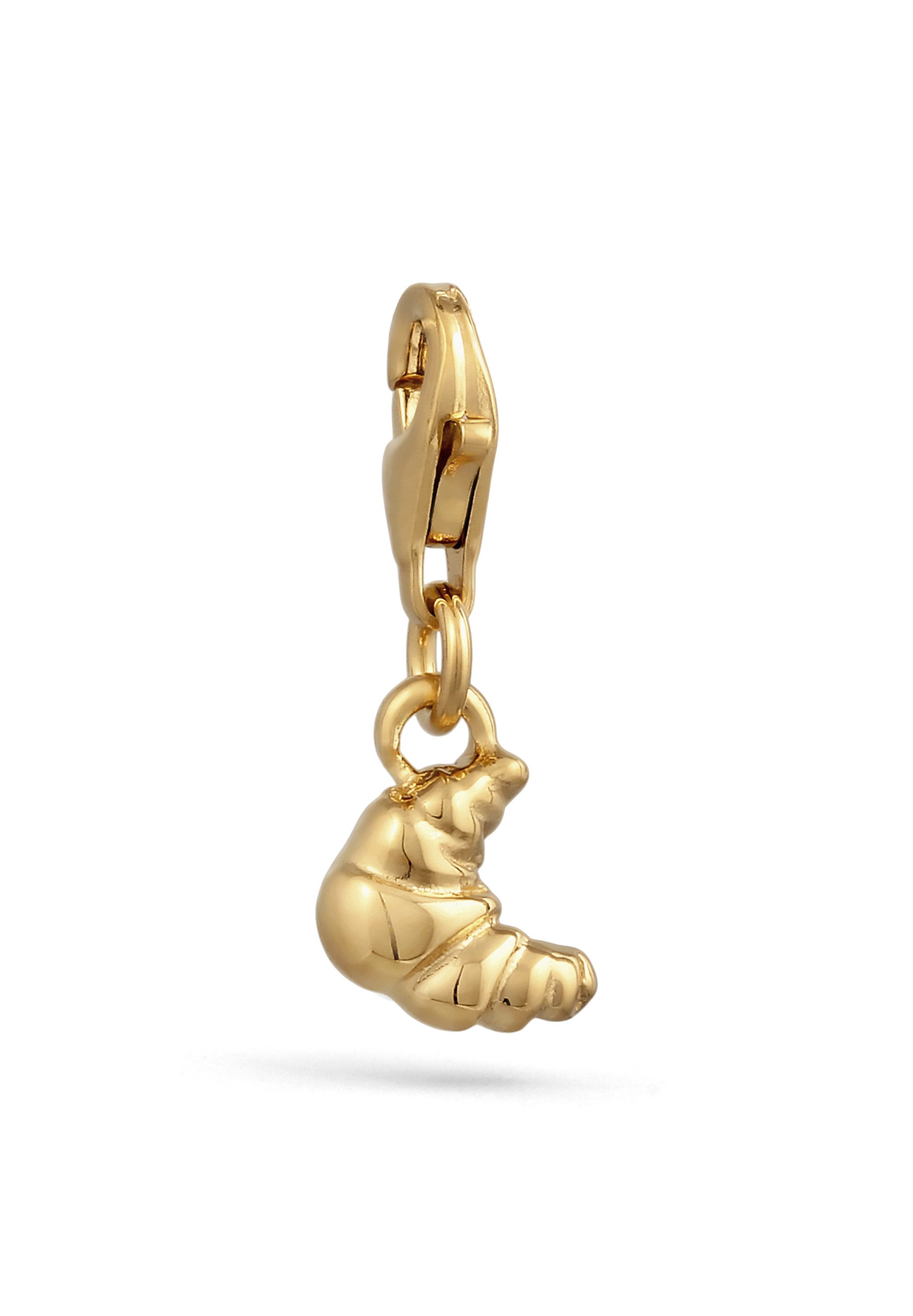 Elli Charm-Einhänger Charm Anhänger Croissant 925 Sterling Silber