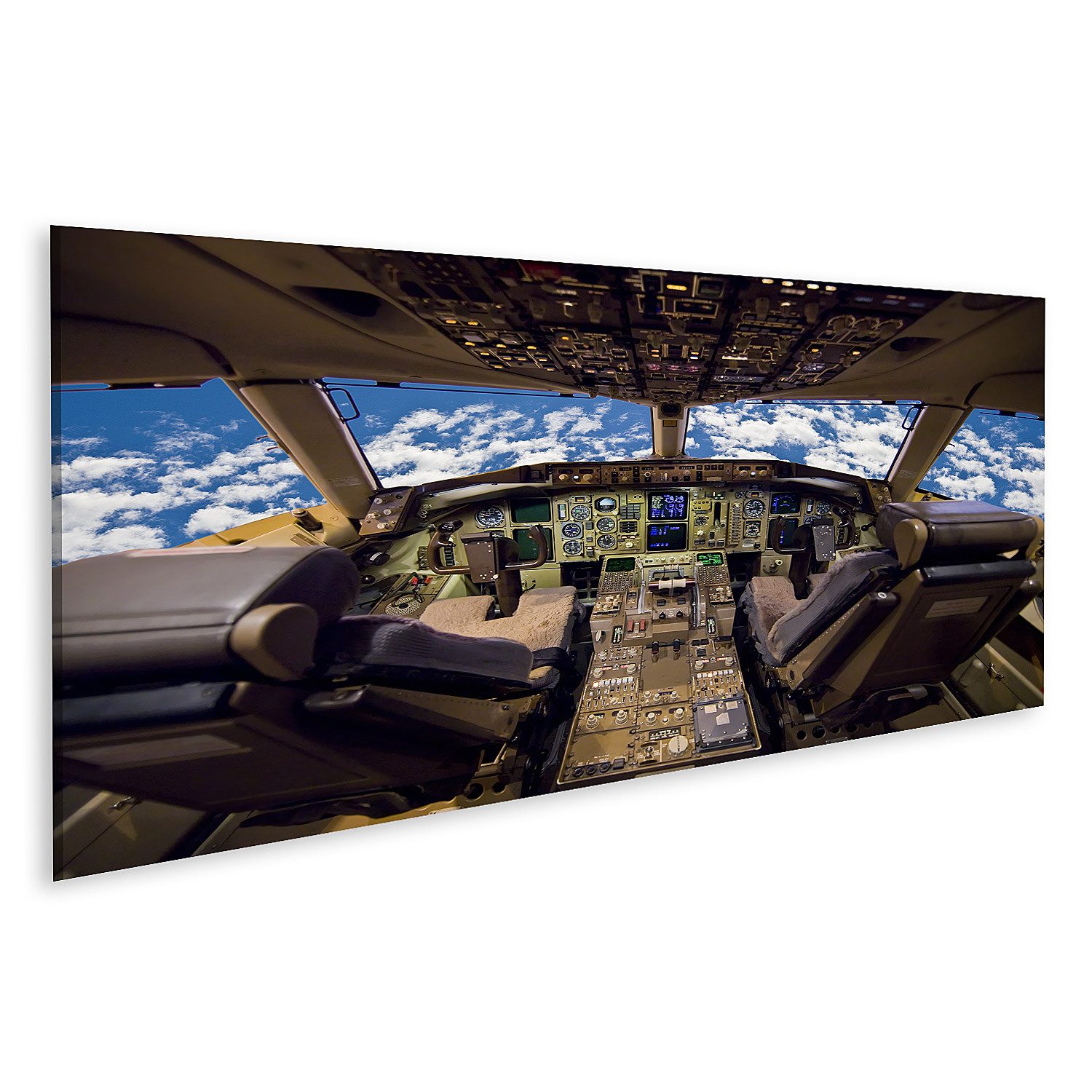 Leinwandbild Flugzeugcockpit Bilder