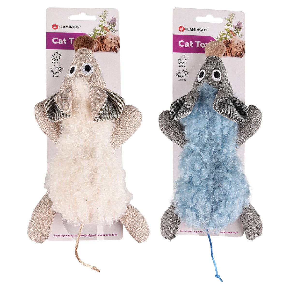 Flamingo Tierkuscheltier Katzenspielzeug Rizzo Maus günstig online kaufen