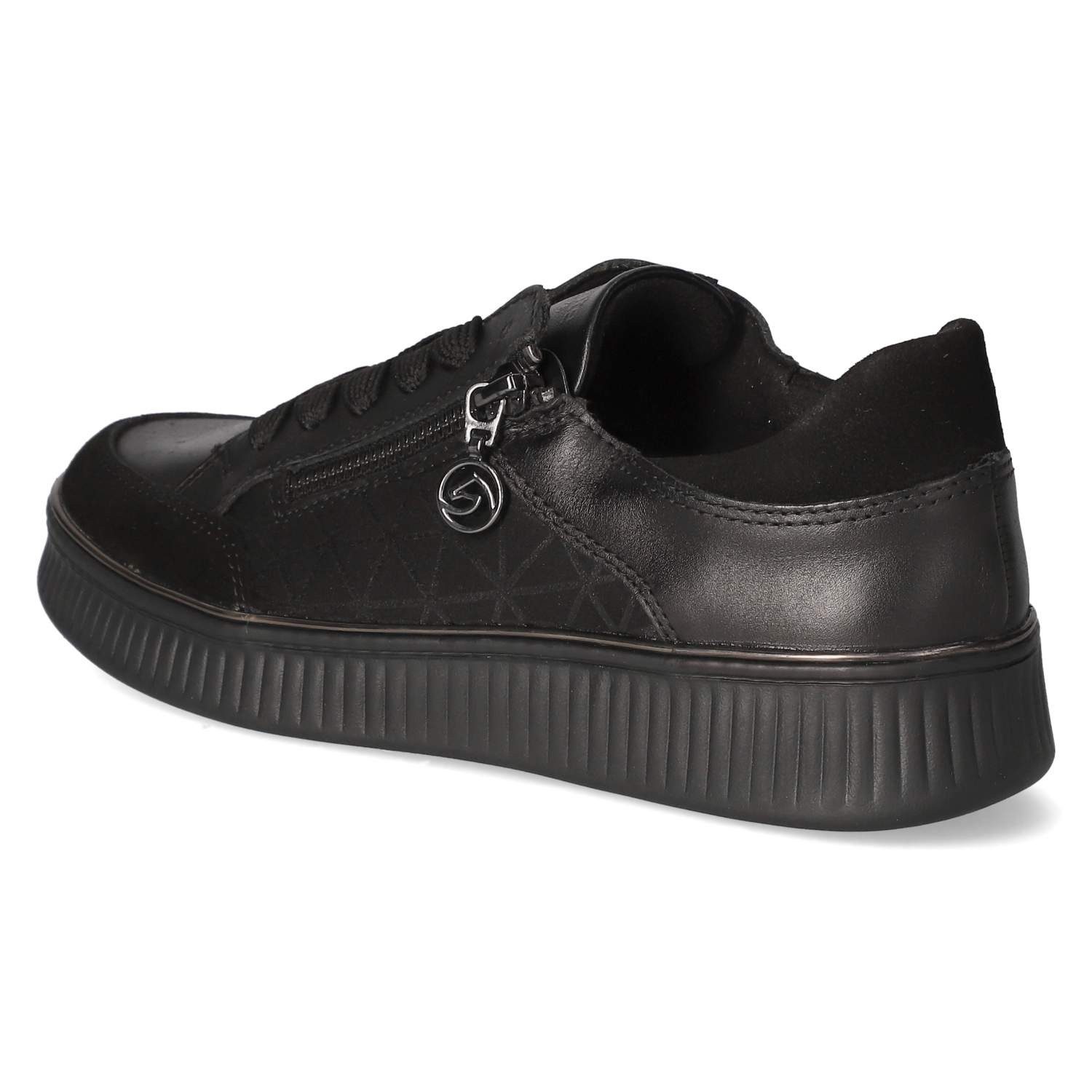 Remonte Remonte Sneaker Low D2E04-00 Damen Glattleder black Schnürschuh – Bild 3 von 5