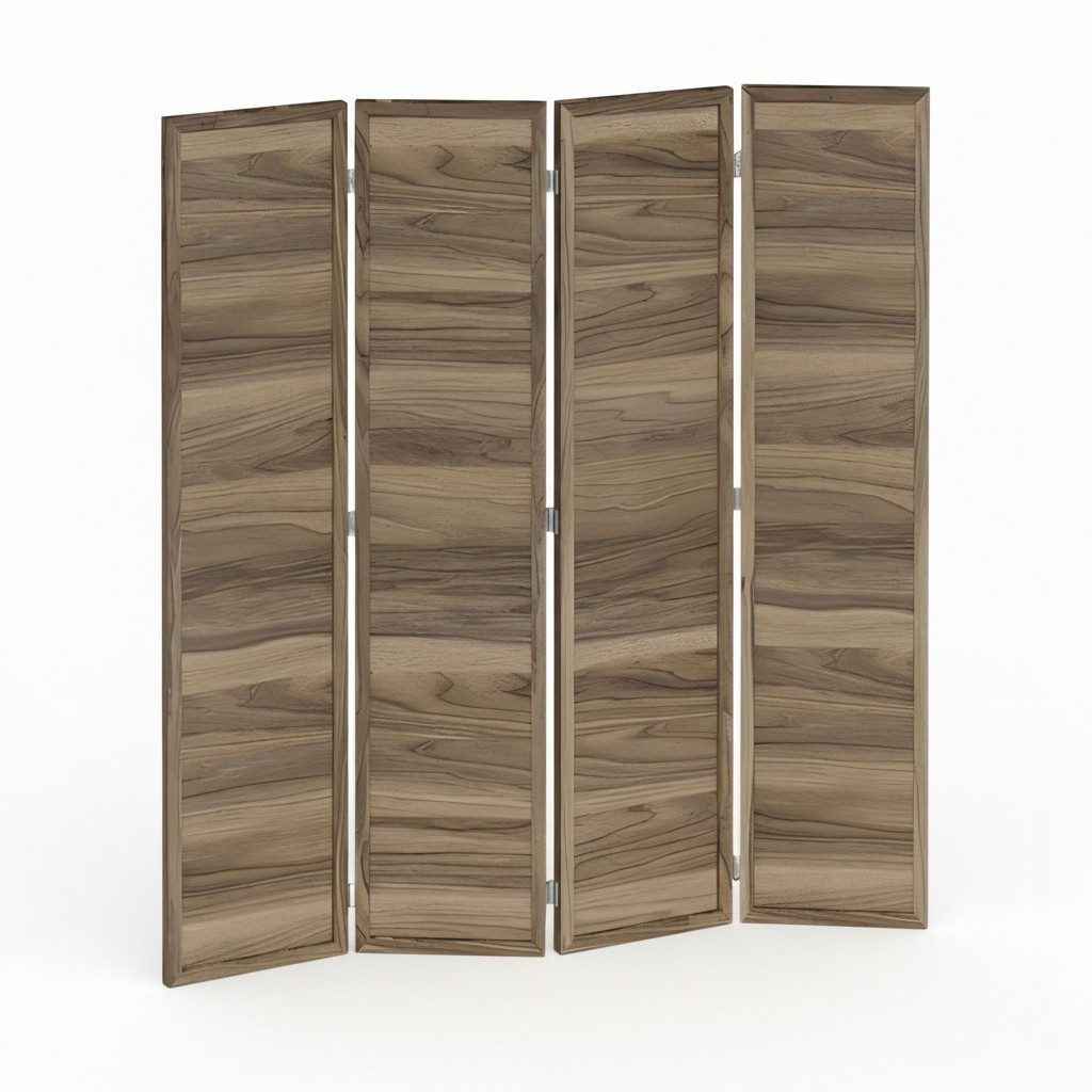 Xlmoebel Paravent Eleganter brauner MDF-Raumteiler von XLMOEBEL für stilvolle Akzente (1 St., Raumteiler 160 x 7 x 180 cm), Made in Europa
