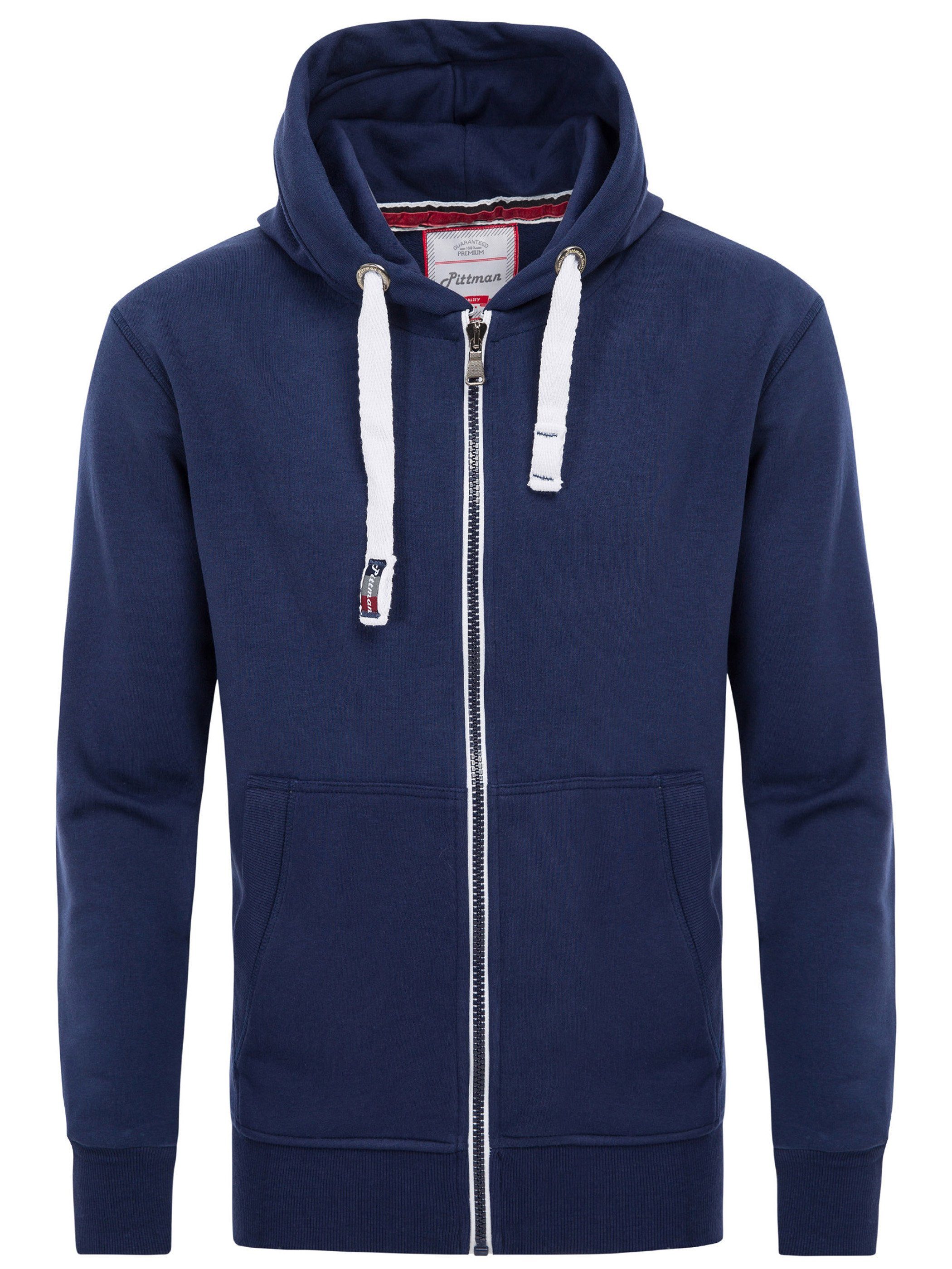 Pittman Kapuzensweatjacke Blau (navy peony 194029)