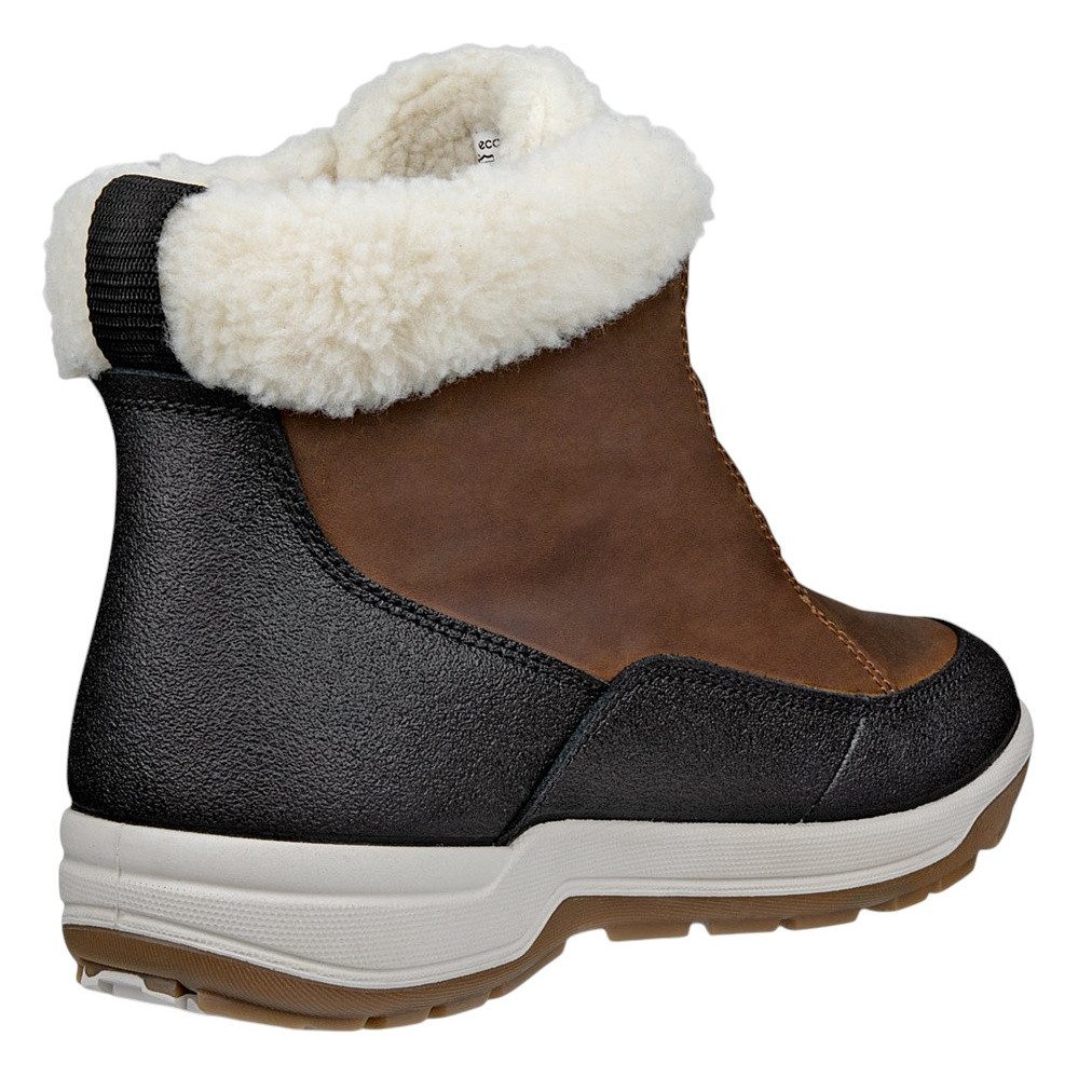 Ecco Stiefelette Trace Lite (Nubukleder, wasserdicht) braun/schwarz Damen Wanderschuh