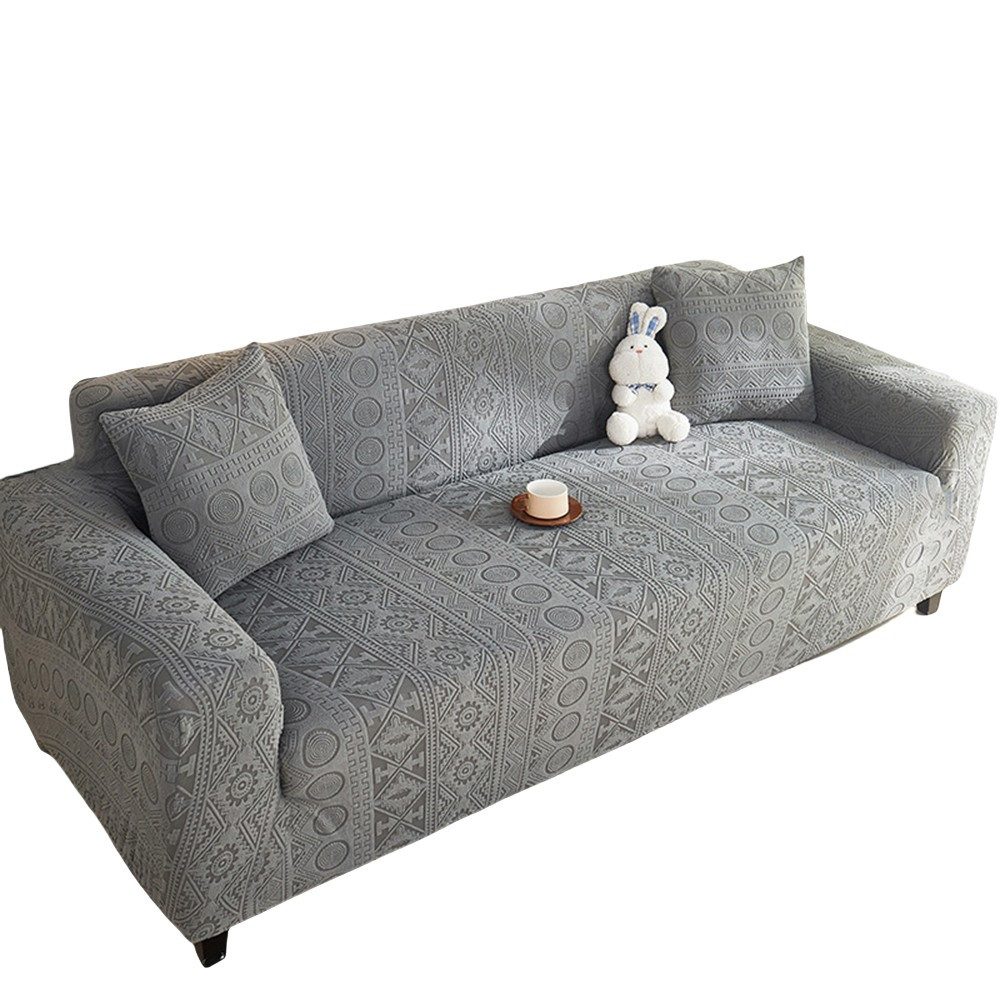 Diwzbyn Sofahusse Stretch-Sofabezug Elastisch Couch Sesselbezug mit dezentem Muster