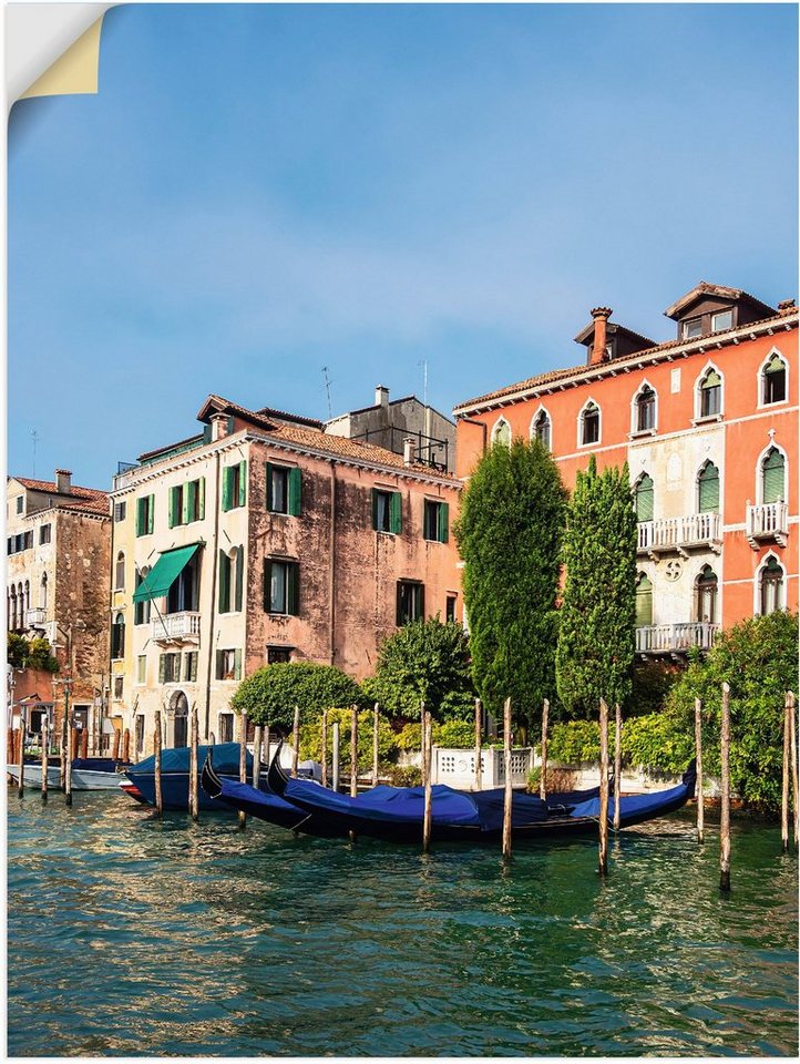 Artland Wandbild Blick auf historische Gebäude Venedig, Venedig (1 St), als  Alubild, Leinwandbild, Wandaufkleber oder Poster in versch. Größen