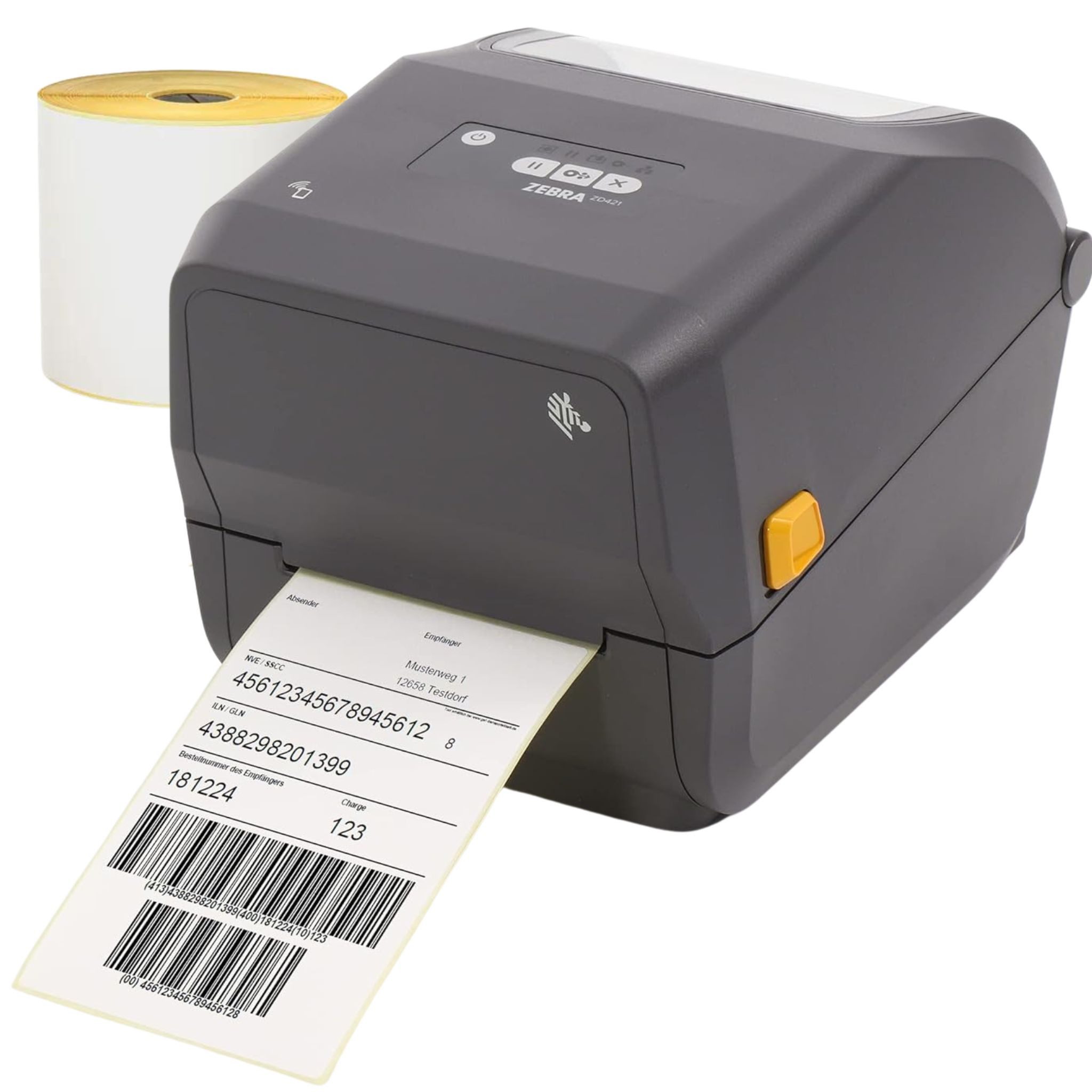 Zebra Technologies Zebra ZD421T Etikettendrucker Zebra Desktop Label Printer Etikettendrucker, (Bluetooth, Opt. LAN, Opt. WLAN, USB, USB, Bluetooth, (Opt) LAN, (Opt) WLAN)