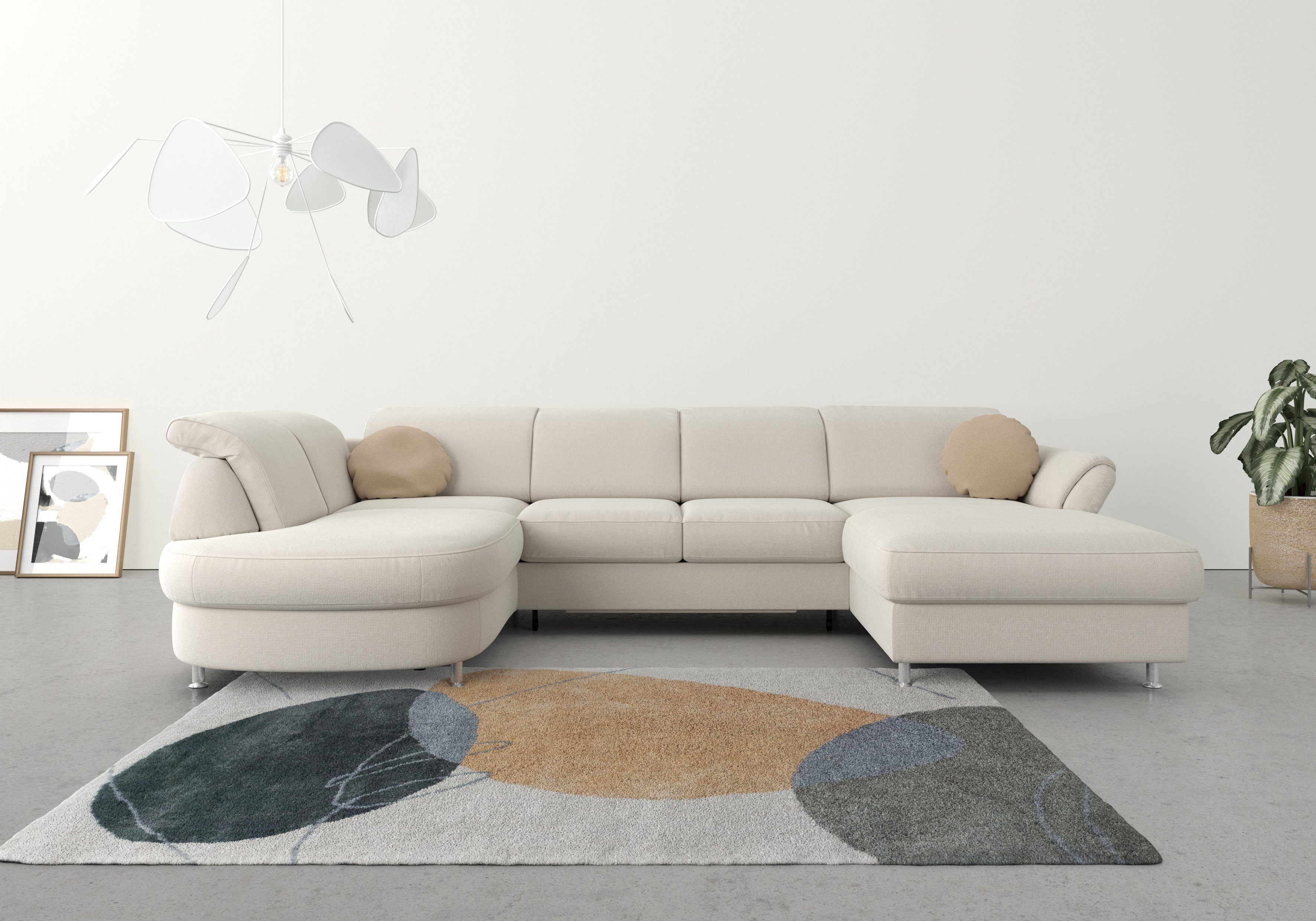 sit&more Wohnlandschaft "Apulia U-Form", wahlweise Bettfunktion, Bettkasten günstig online kaufen
