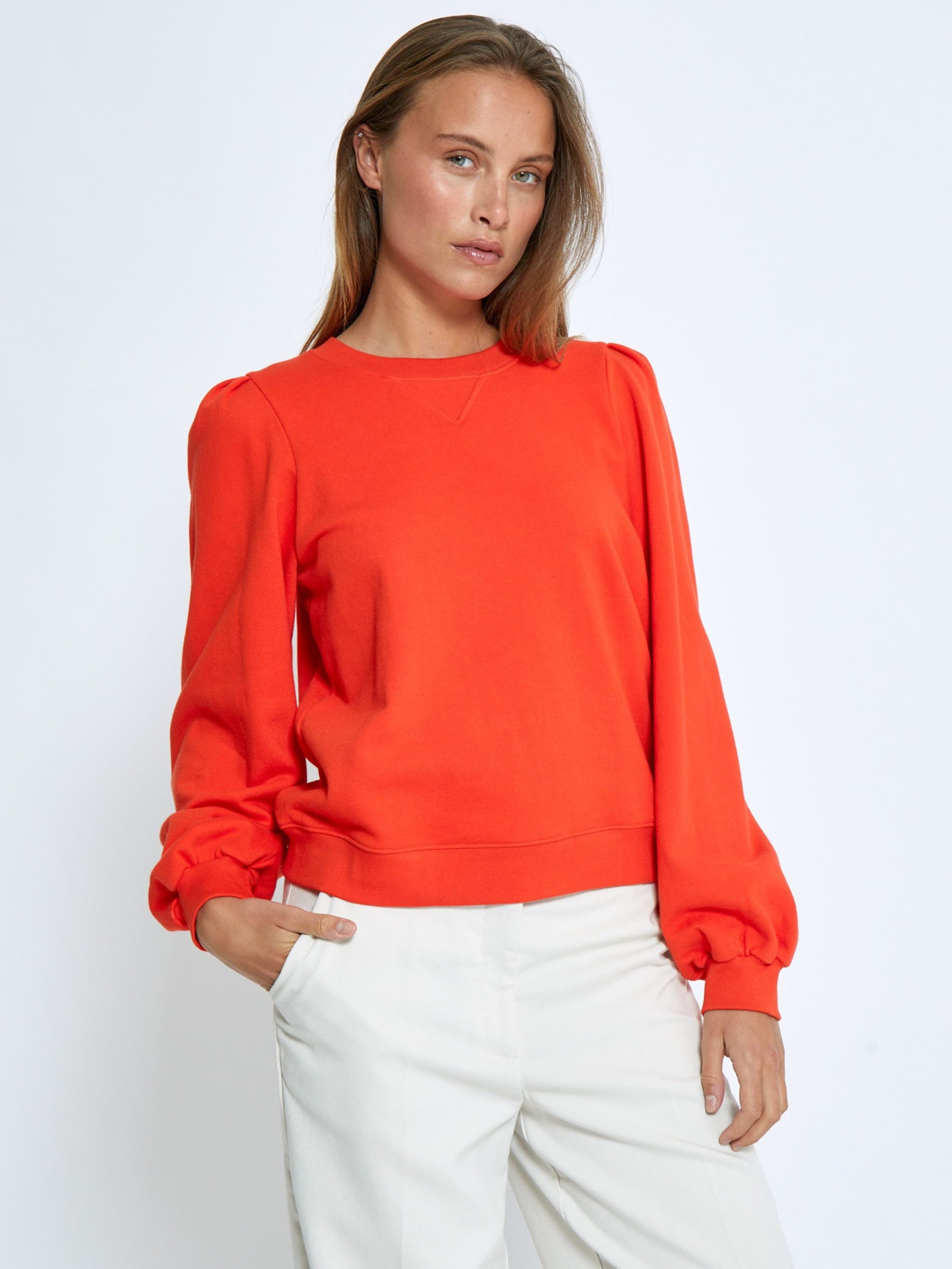 PEPPERCORN Sweatshirt Gloria (1-tlg) Drapiert/gerafft