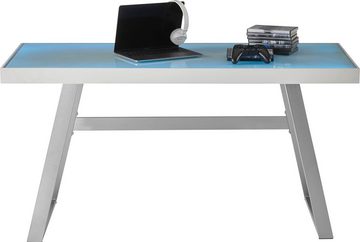 MCA furniture Schreibtisch Tiflis, mit RGB-LED Beleuchtung inkl. Fernbedienung, Breite 140 cm
