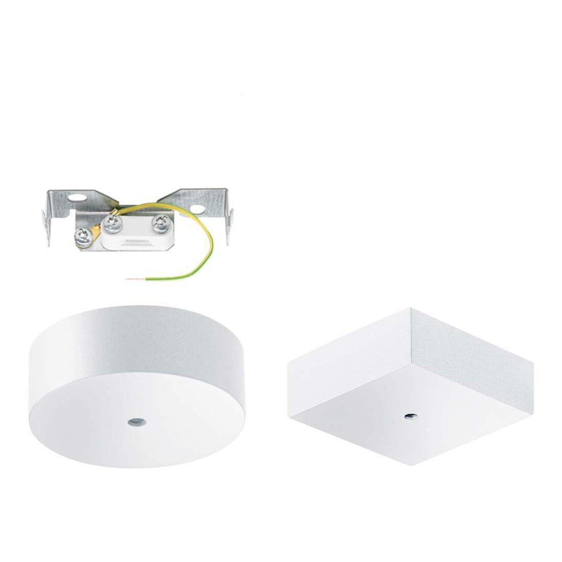 TRILUX Trilux Deckenanschlussdose eckig, si-gr ZAE 03 Installationskabel