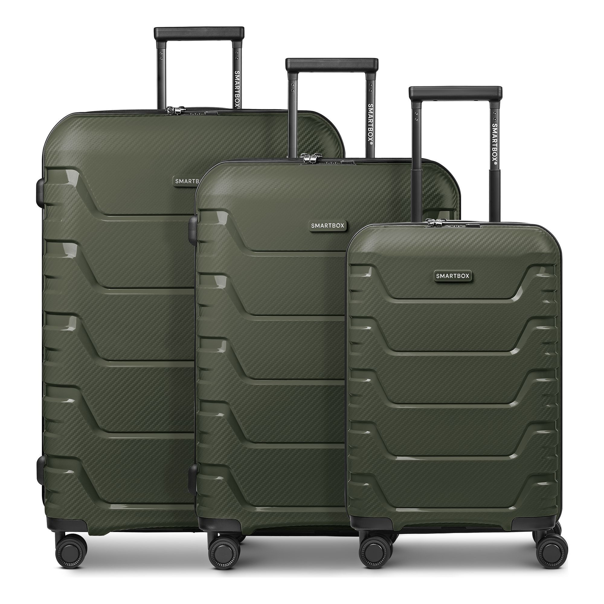Smartbox Kofferset Edition 01 4 Rollen Kofferset 3-teilig mit Dehnfalte, (Set)