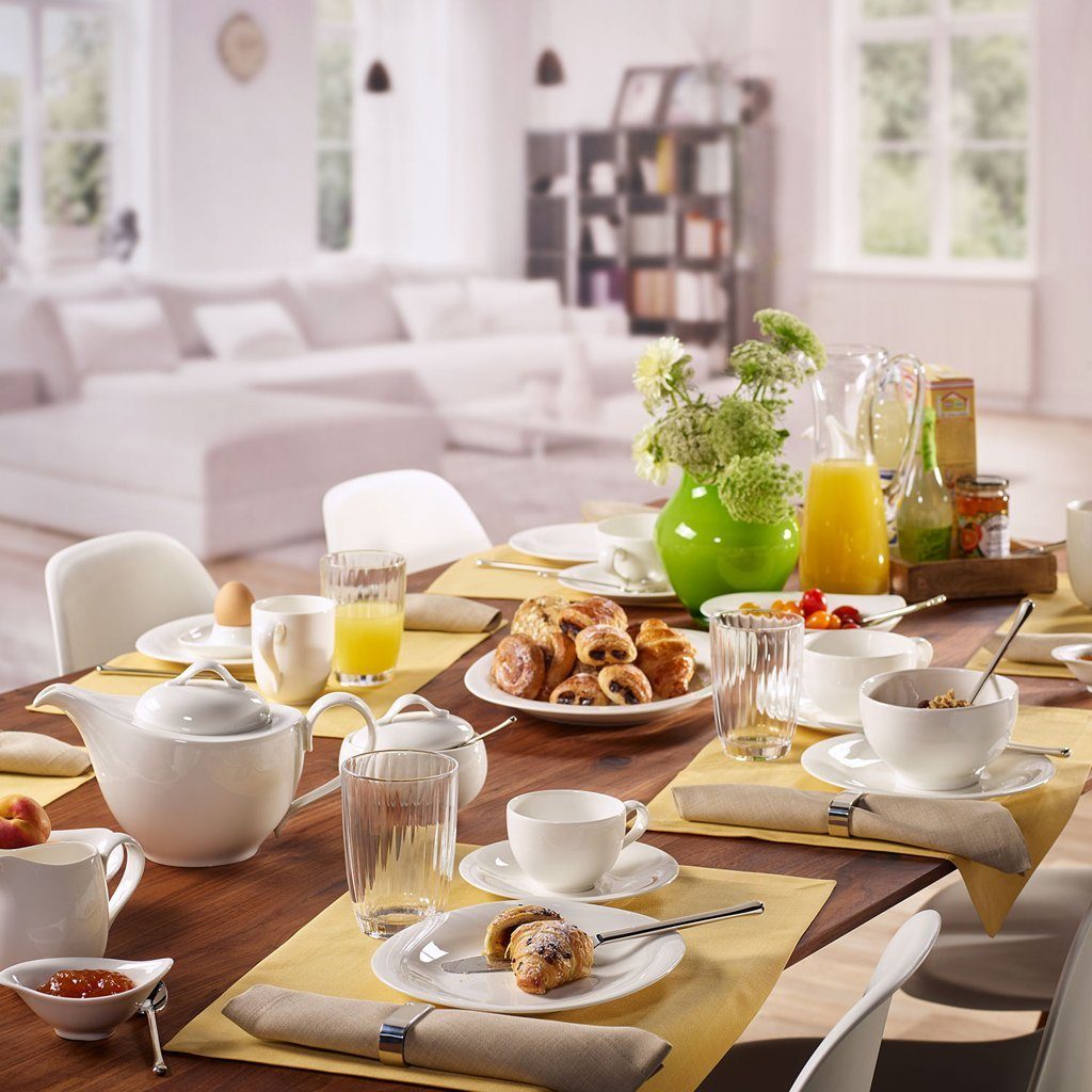 Villeroy & Boch Teekanne New Cottage Basic Teekanne, (1-St), Premium Porcelain, mikrow.- & spülm.sicher, Made in Germany