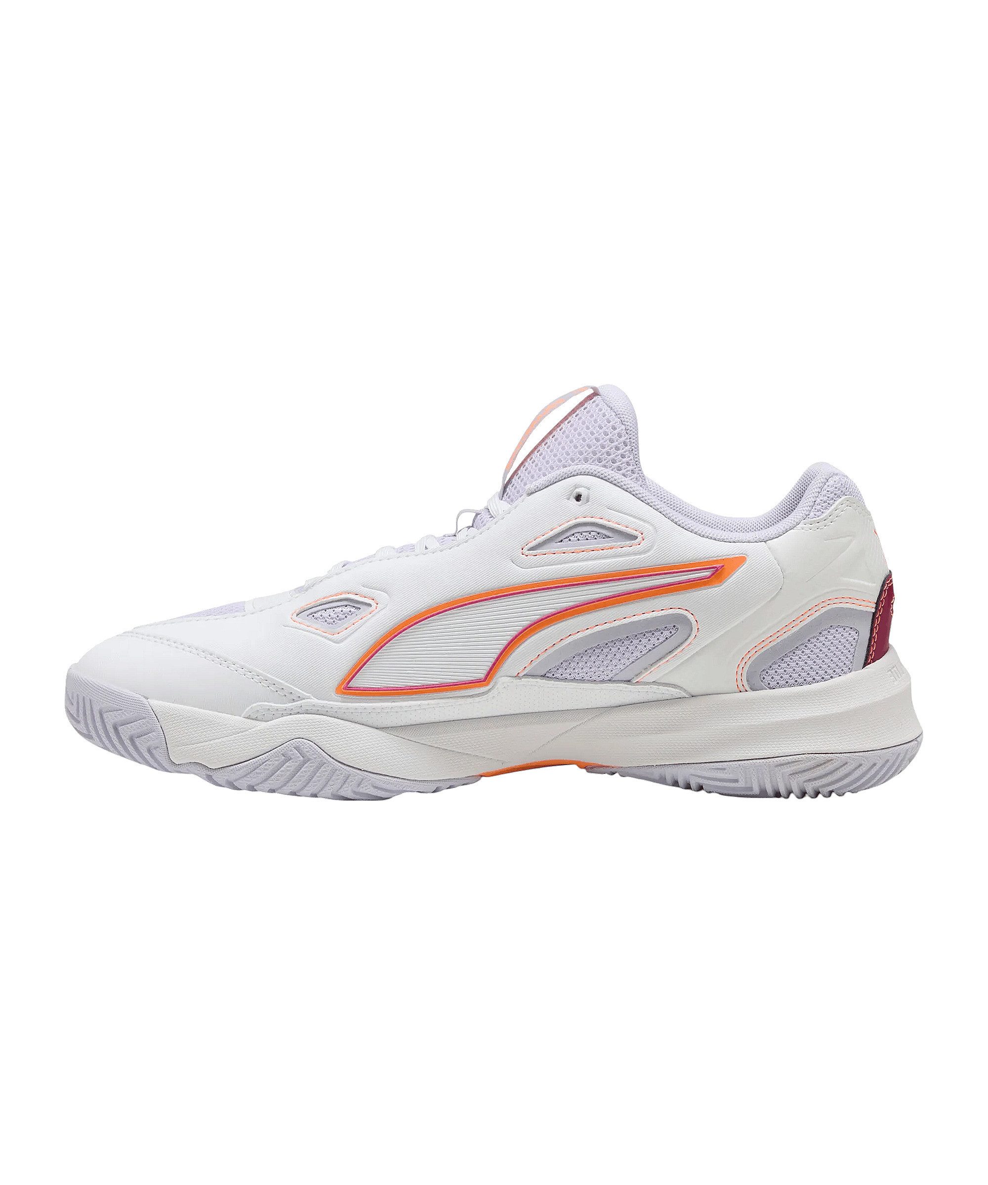 PUMA PUMA Solarstrike 4 Weiß Unisex, Damen Hallenschuh