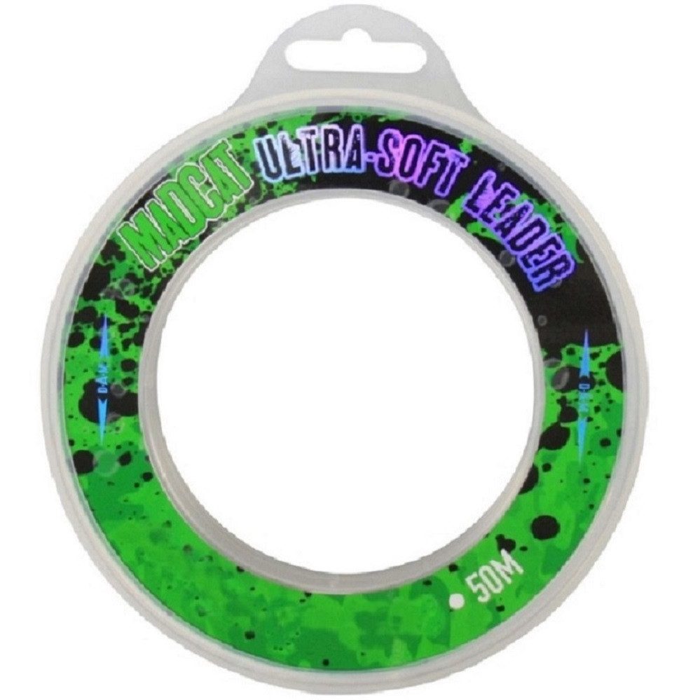 MADCAT Vorfachschnur MADCAT Wels Ultra-Soft Mono Leader - 50m Vorfach Schnur 2 Grö. wählbar, Ultra weich