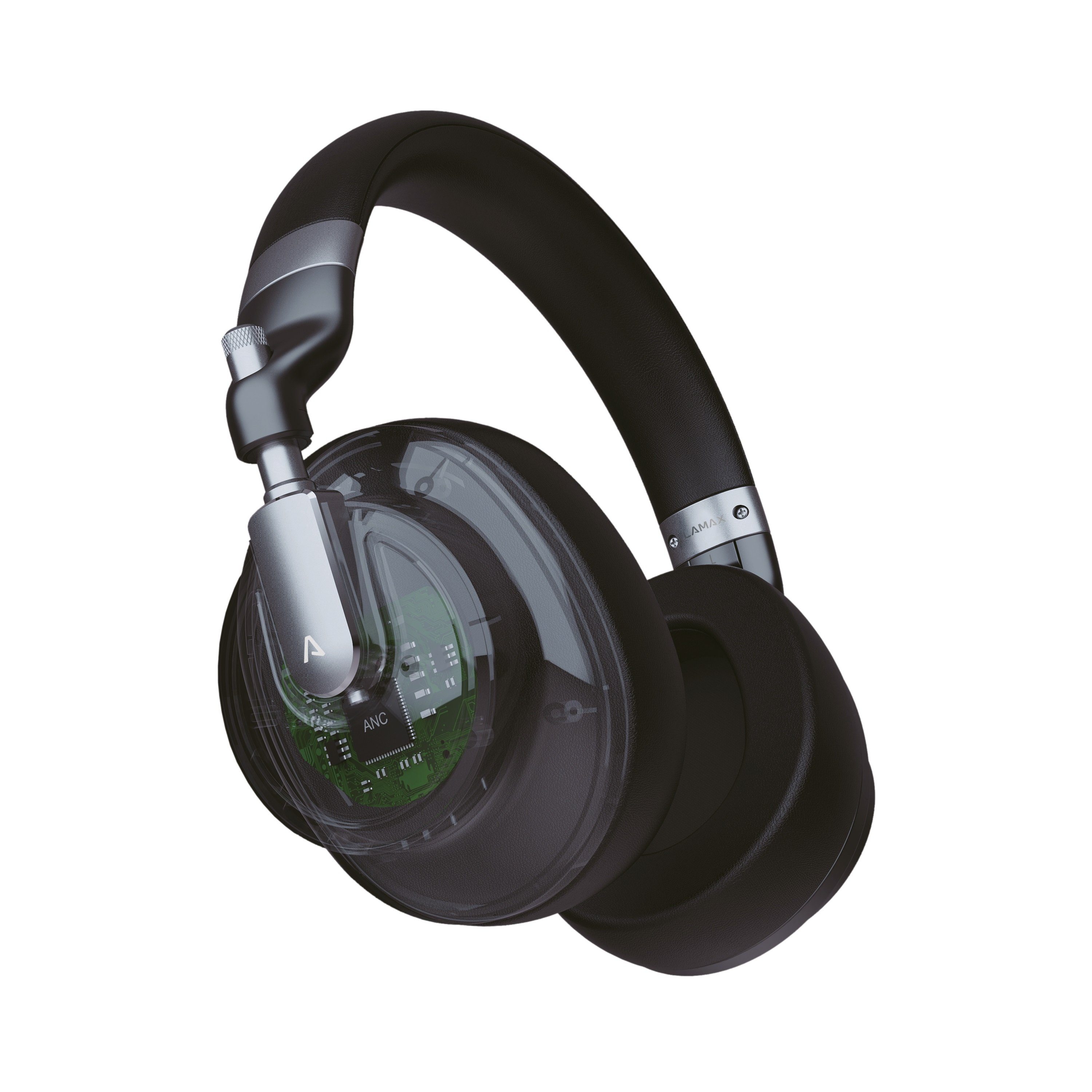 mit Kopfhörer Mikrofon, wireless ANC (integriertes Geräuschunterdrückung) LAMAX HighComfort aktiver Lautstärkeregelung,