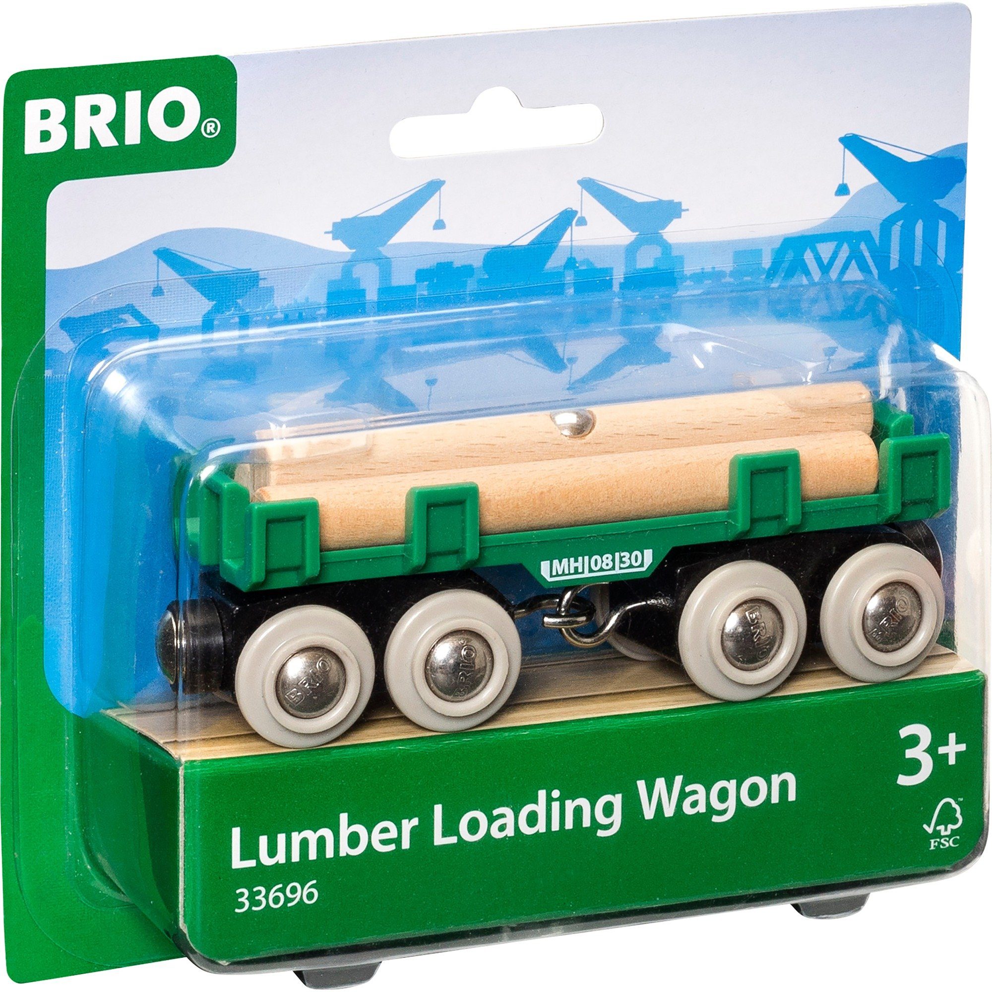 BRIO® Spielzeugeisenbahn-Set BRIO World World Langholzwagen, Spielfahrzeug