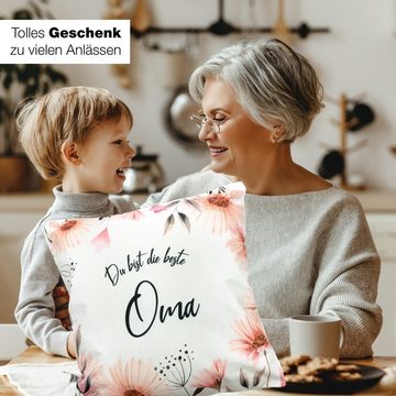 ILP Dekokissen Kissen für Oma mit Spruch, Oma Geschenk Weihnachten mit Geschenktasche