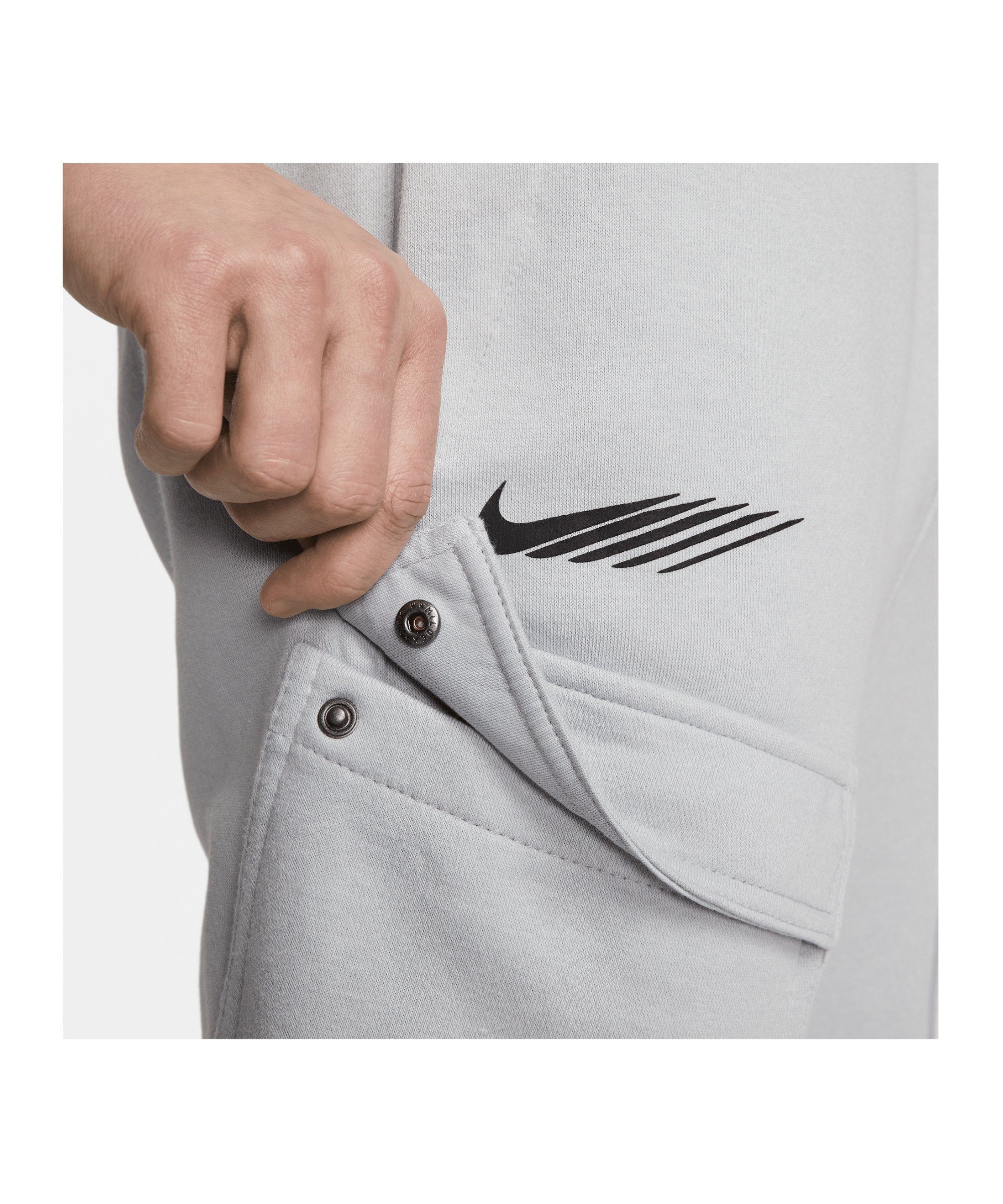 Jogginghose Cargo Sportswear Fleece Issue Nike grau Standart Hose