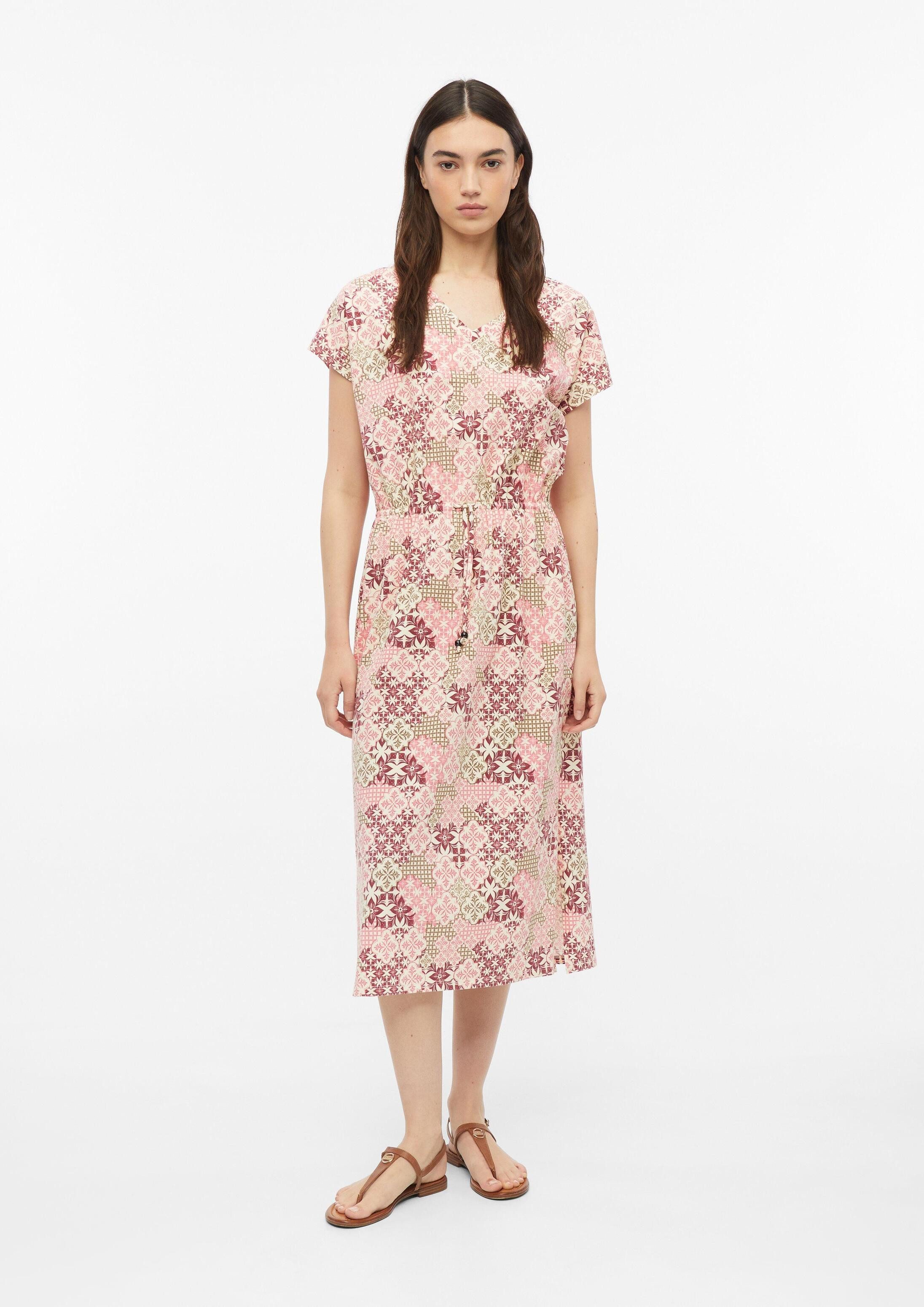 s.Oliver Midikleid Kleid Jerseykleid in Midilänge mit Tunnelzug