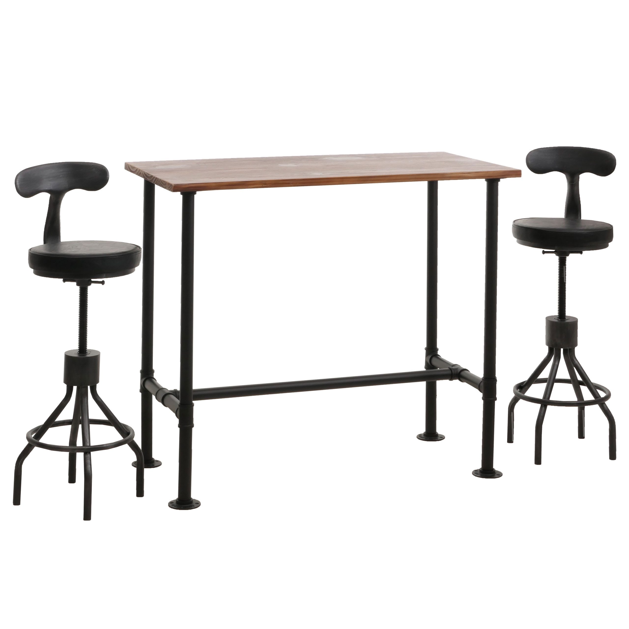 MCW Bartisch MCW-N21-S (Set, 3er Set), Inklusive Fußablage