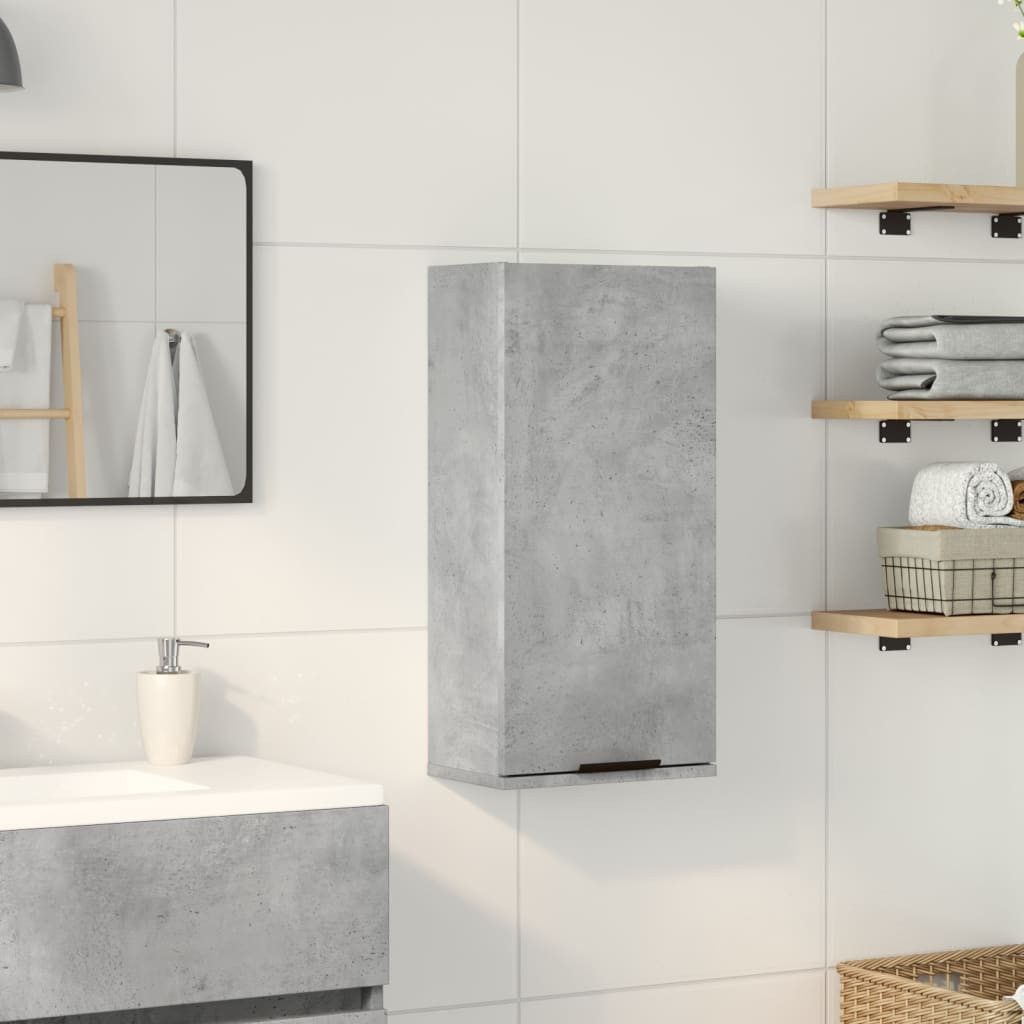 vidaXL Badezimmerspiegelschrank Wand-Badschrank Betongrau 32x20x67 cm (1-St)