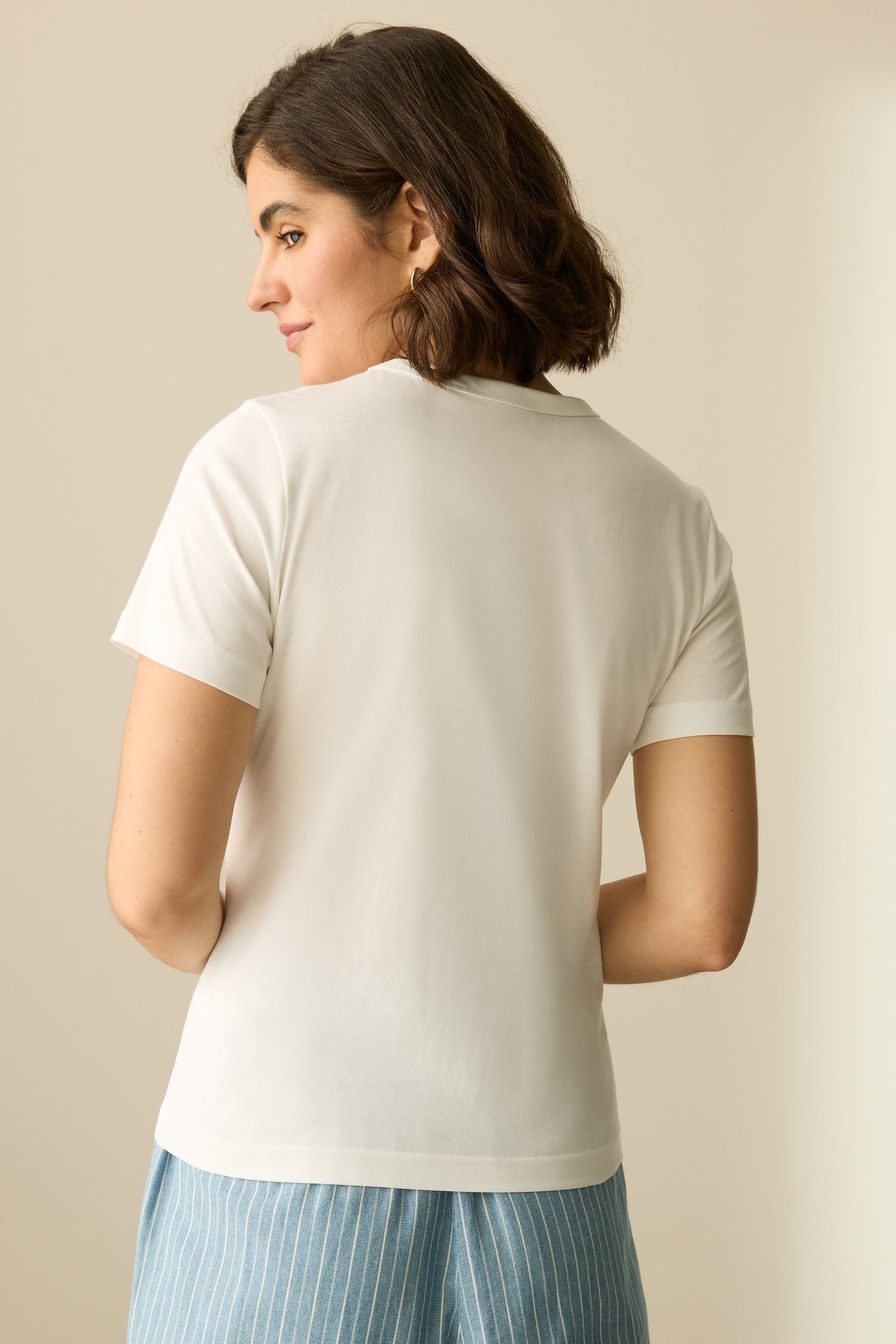 Next T-Shirt Essential Kurzarm-T-Shirt mit Rundhalsausschnitt günstig online kaufen
