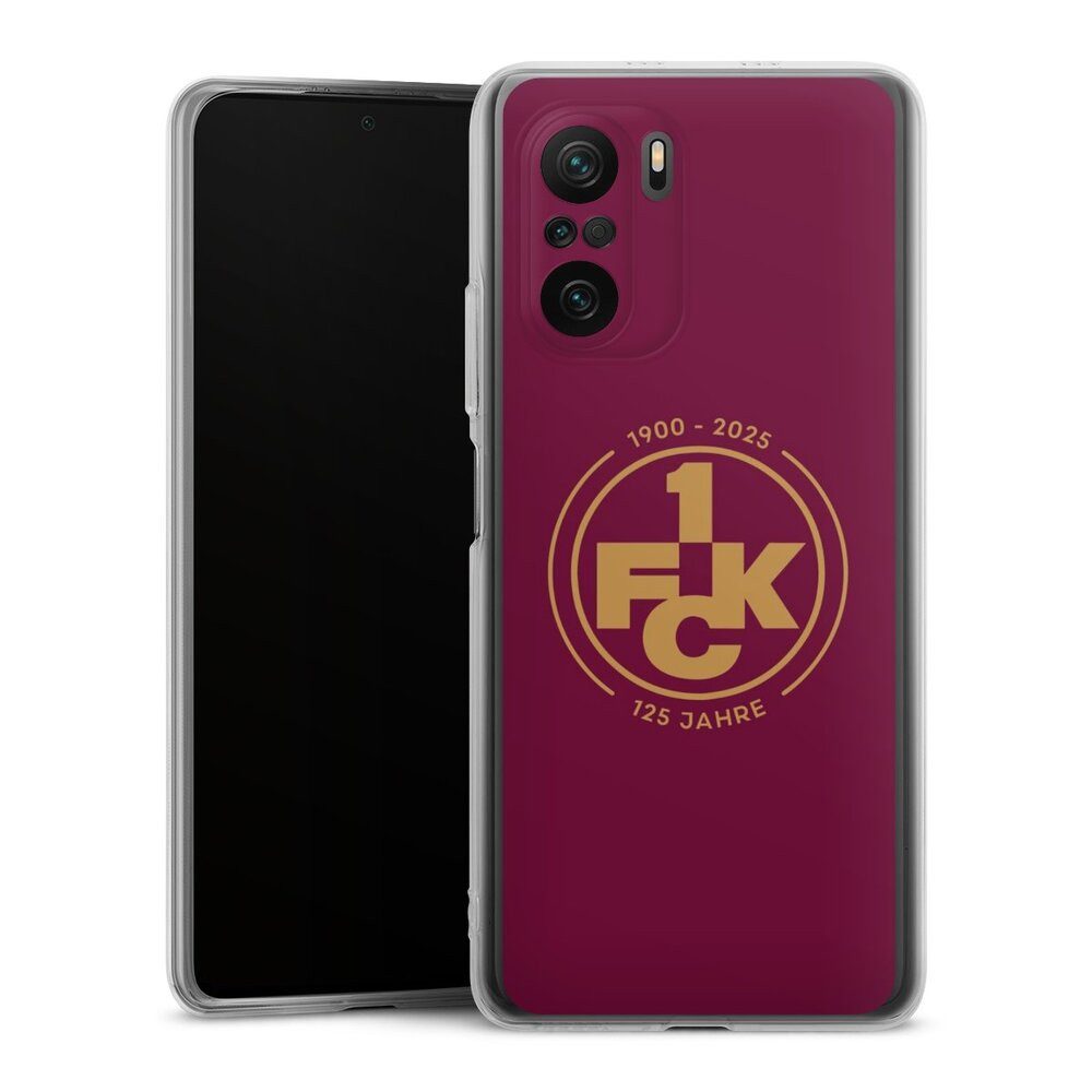 DeinDesign Handyhülle 1. FC Kaiserslautern 1. FCK 125 Jahre 1. FCK 125. Jubiläum, Xiaomi Poco F3 Silikon Hülle Bumper Case Handy Schutzhülle