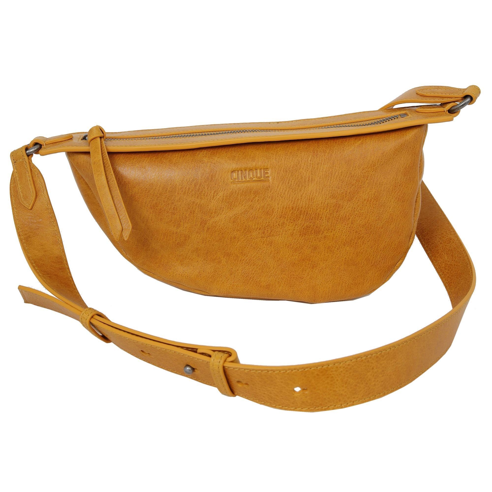 Cinque Umhängetasche Felicia, Leder cognac | Schultertaschen