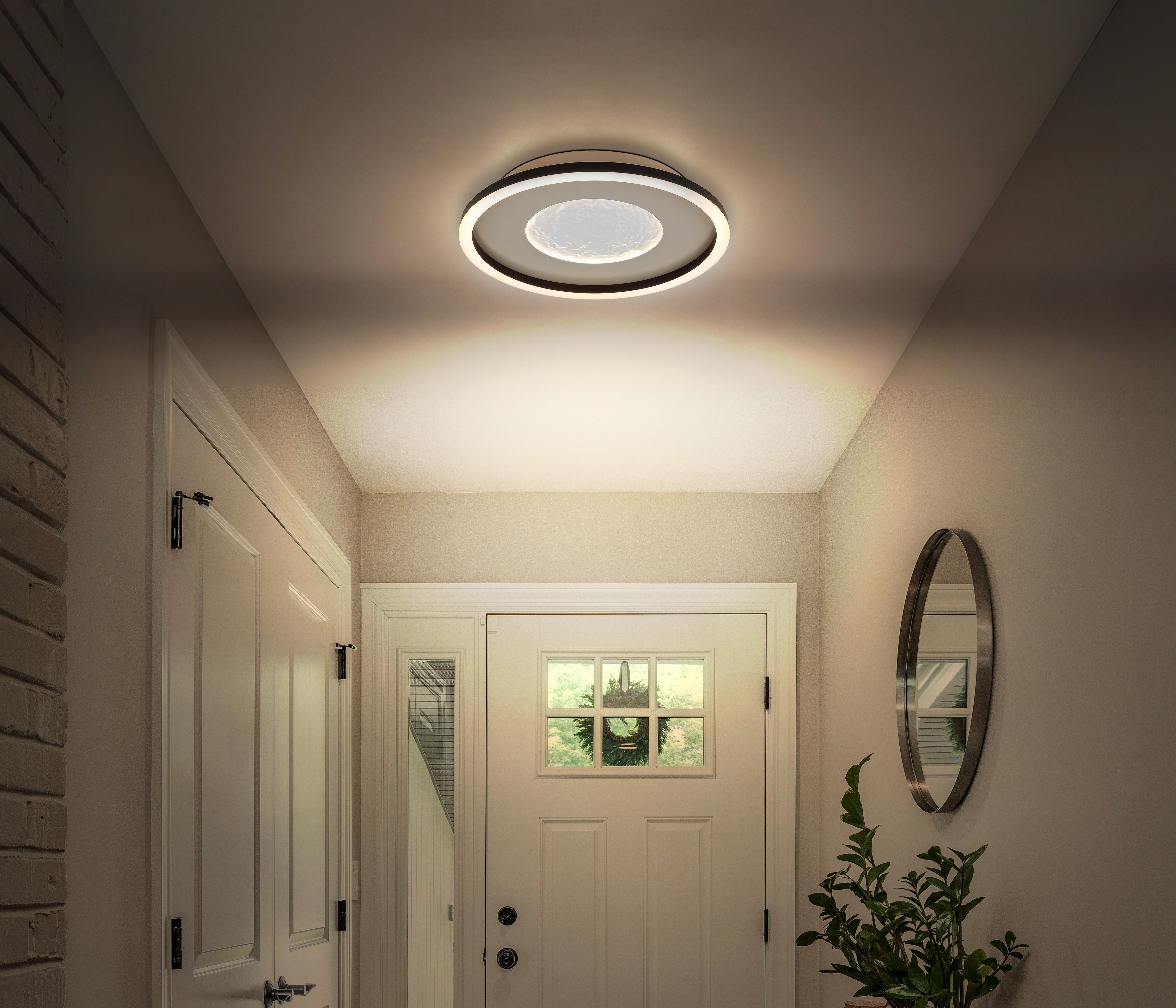 GLOBO LIGHTING LED Deckenleuchte WILEY, Memoryfunktion, LED fest integriert, Deckenlampe/rund/Wohnzimmer/Schlafzimmer/modern