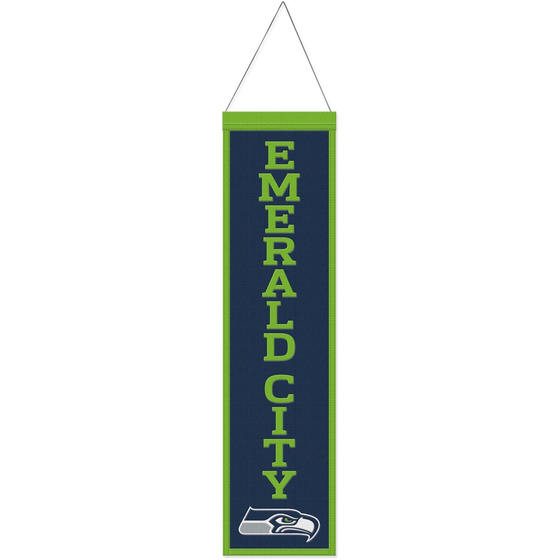 80x20cm Wanddekoobjekt WinCraft Seattle Banner Wool Teams SLOGAN NFL Seahawks
