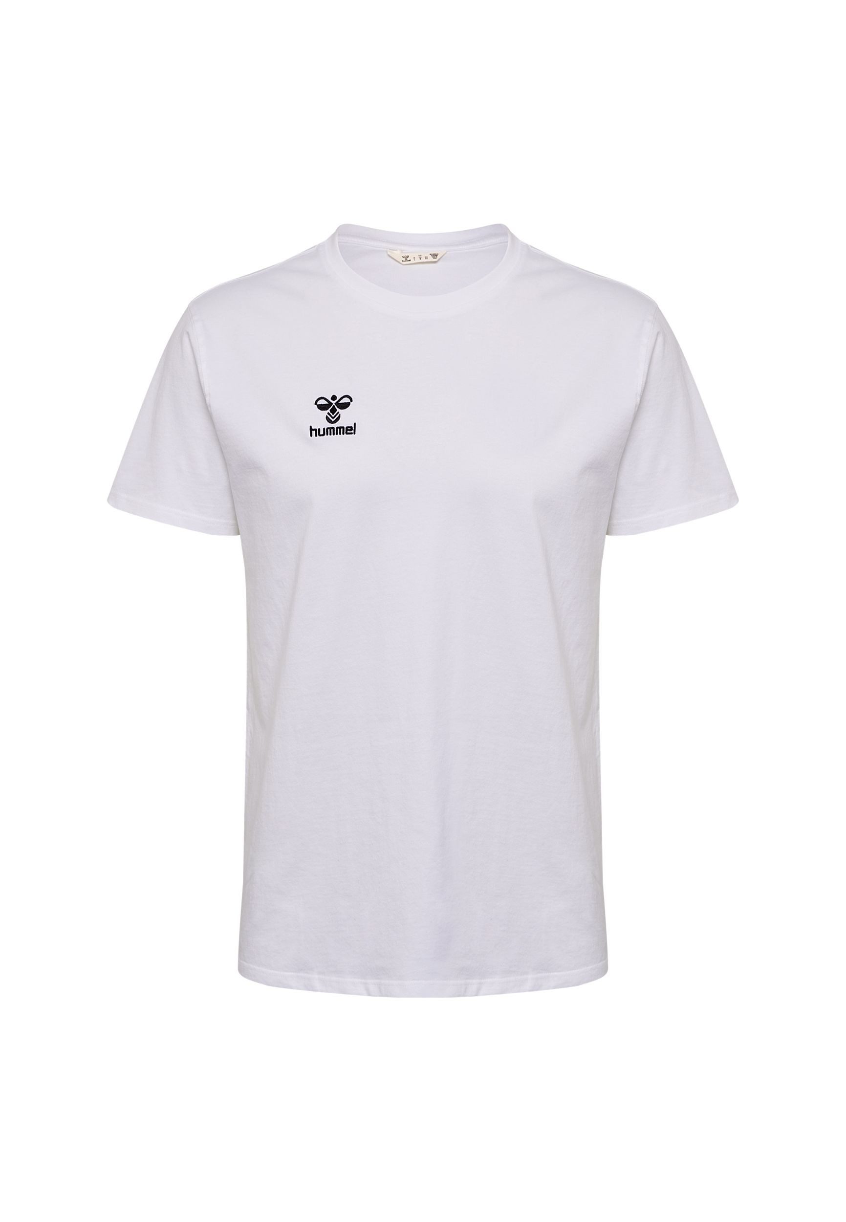 hummel T-Shirt Rundhalsausschnitt gesticktes Logo Regular günstig online kaufen