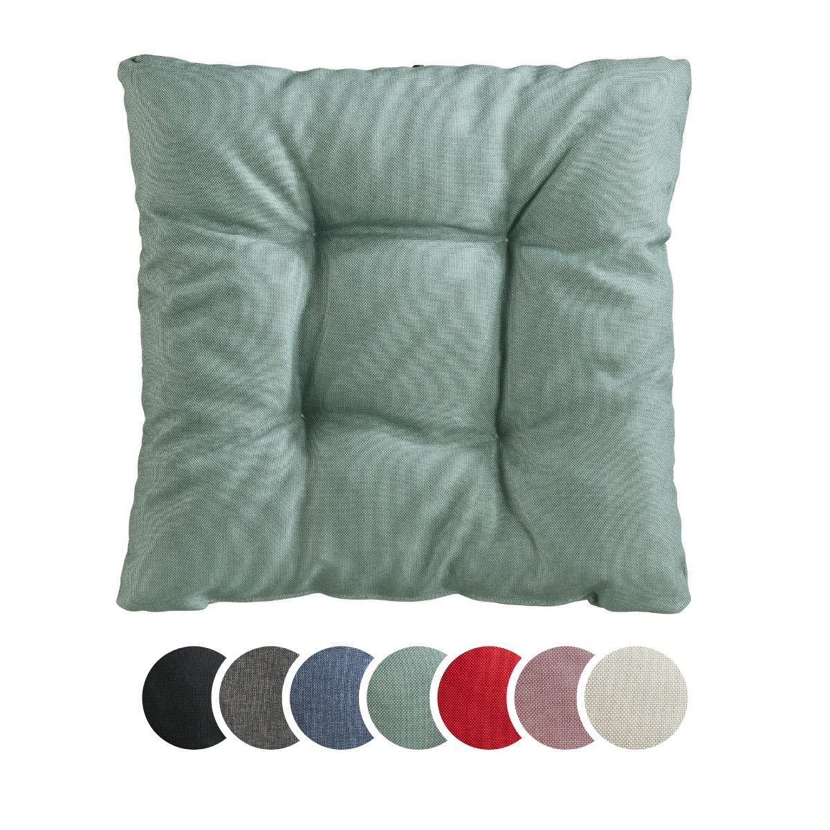 Hengrongshen Stuhlkissen Rund 40x40 Cm - 4er Set Hellgrau Für Indoor & Outdoor