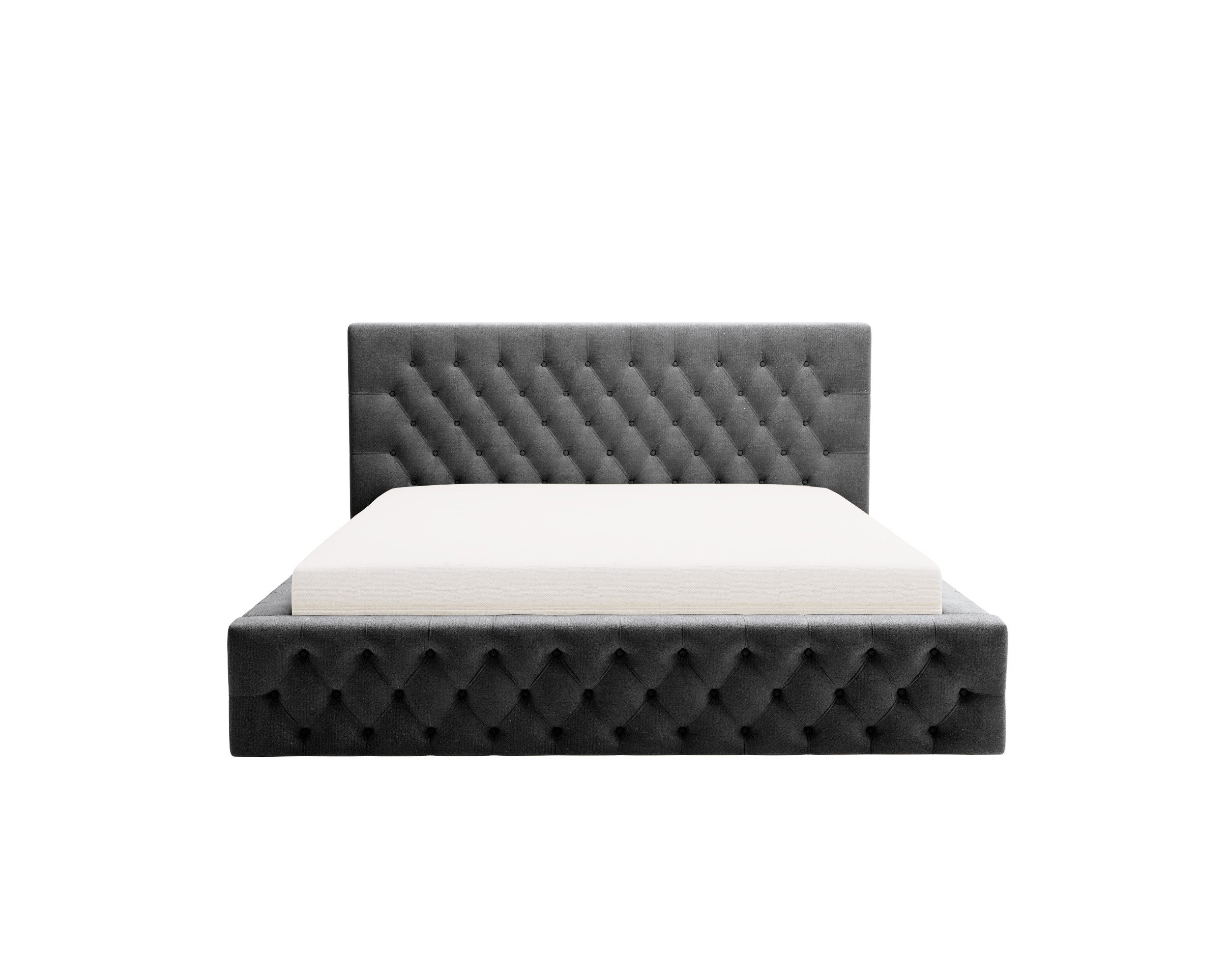 Beautysofa Polsterbett BALI (3 Größen zur Auswahl: 140/160/180 x 200 cm), mit Bettkasten