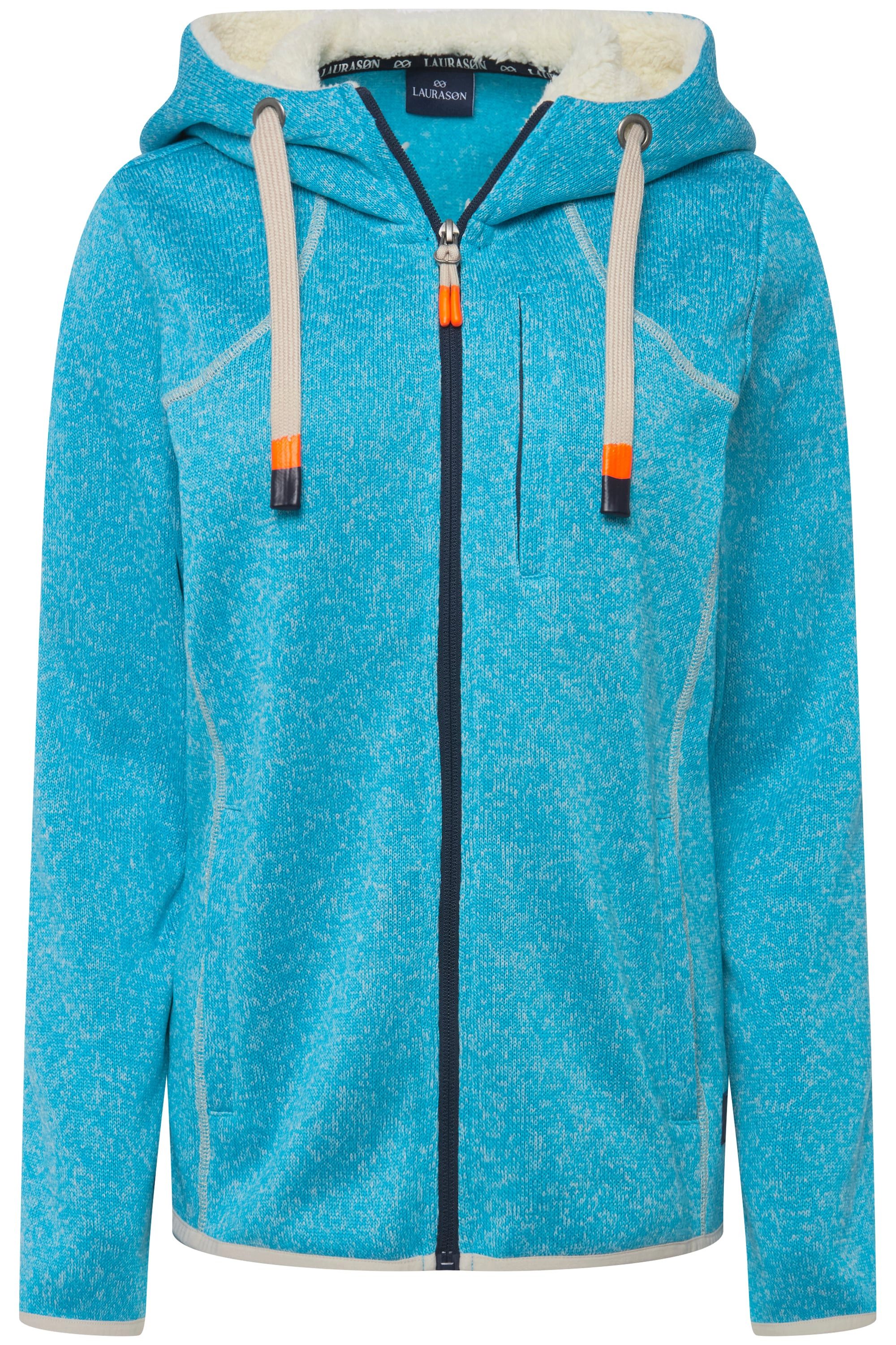 Laurasøn Sweatjacke Hoodiejacke Fleece Teddy-Kapuze Zipper günstig online kaufen