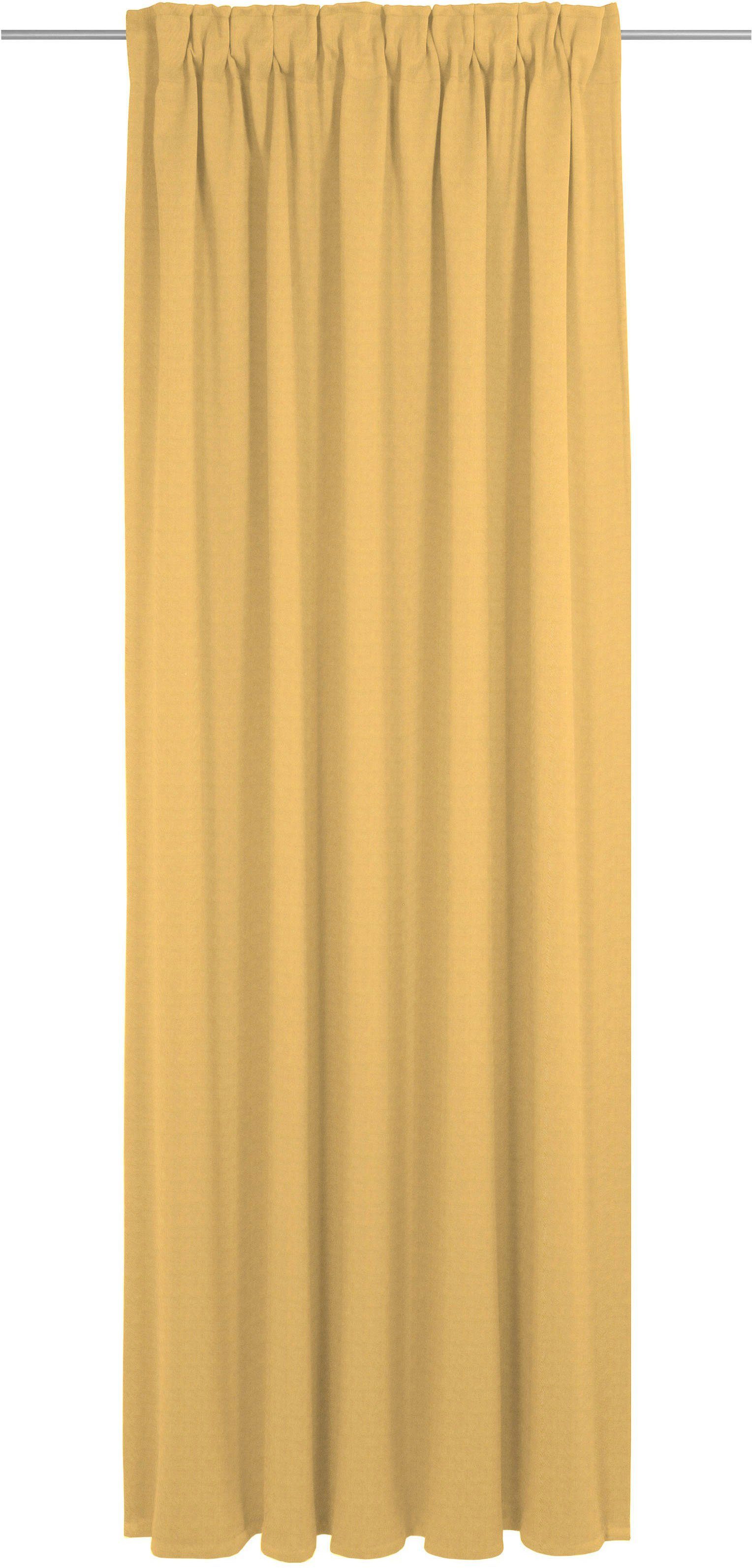 Vorhang Uni Collection, Wirth, St), nach Maß blickdicht, gelb (1 Multifunktionsband