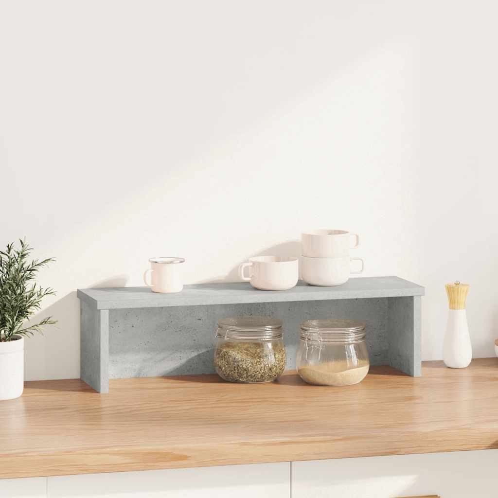 vidaXL Schubkasteneinsatz Küchenregal Stapelbar Betongrau 60x15x16 günstig online kaufen