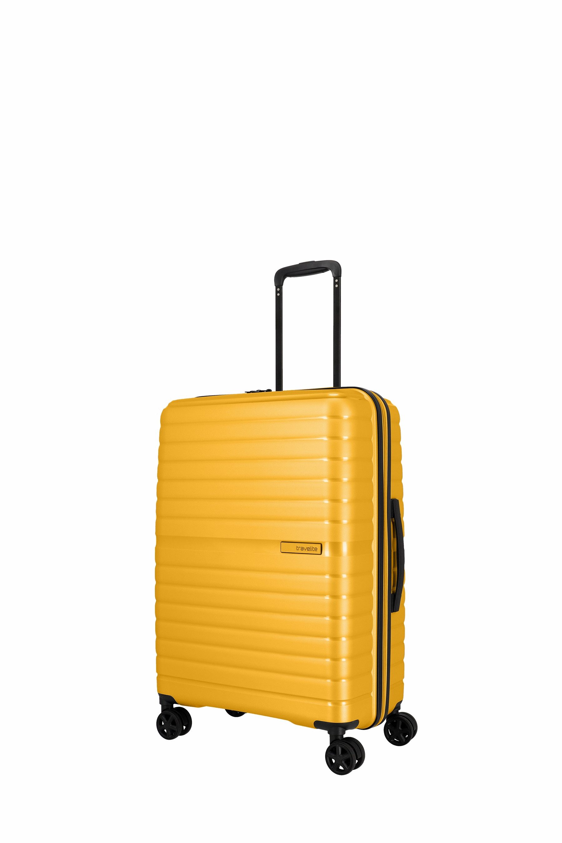 travelite Hartschalen-Trolley Trient, alle Größen Polypropylen, Gelb, Blau, Grau, Bruchfest, Leicht