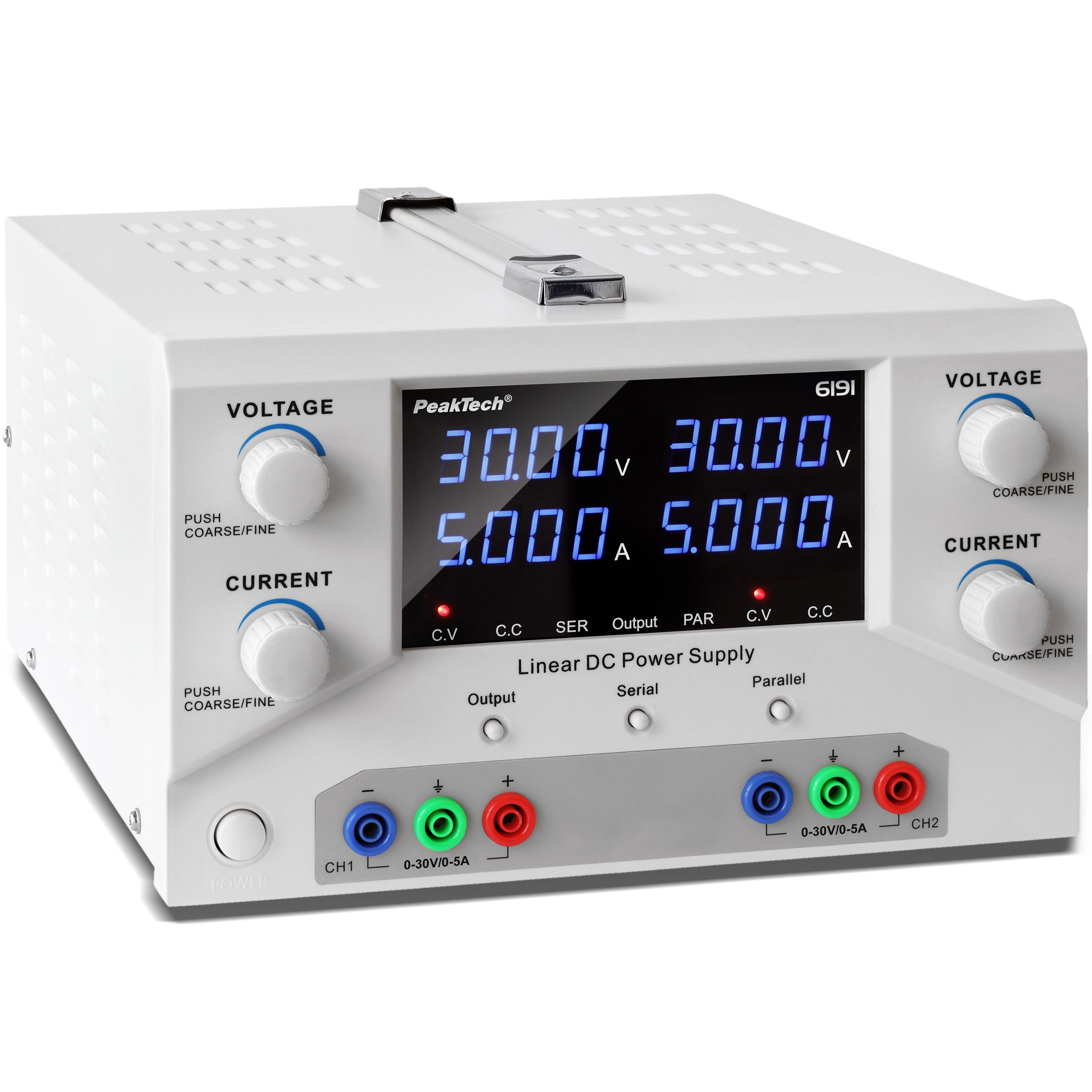 PeakTech 6190 - 6194 DC Labornetzteile SELV linear geregelte Netzteile Labor-Netzteil