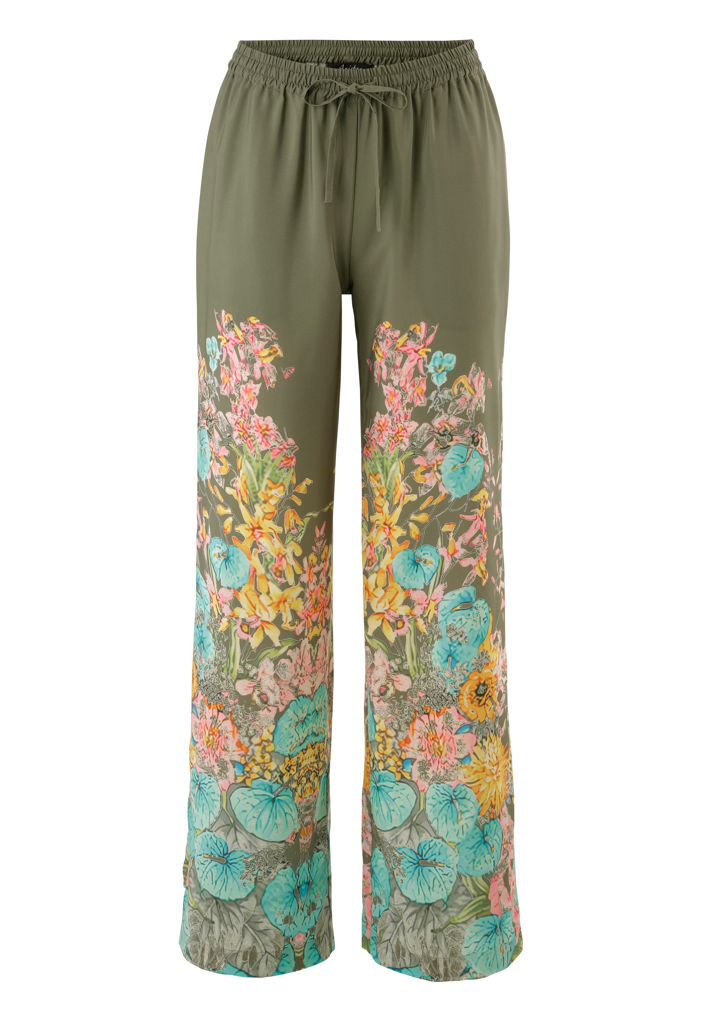 Aniston CASUAL Schlupfhose mit farbenfrohen Blumendruck