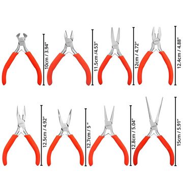 Kurtzy Bastelperlen Handwerk Zangen Set (8 Stück), Craft Pliers Set (8 pcs)