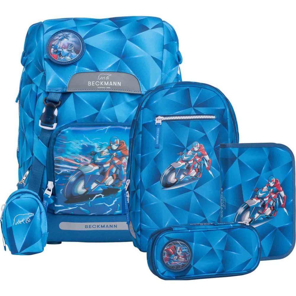 Beckmann Ransel Beckmann Schulranzen Classic (6tlg., inkl. Sportrucksack, Federmäppchen ...