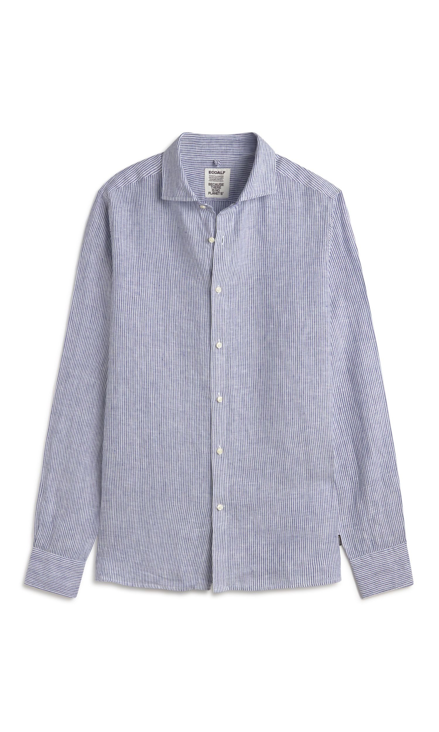 ECOALF Langarmhemd ALFREDO LINEN STRIPES SHIRT