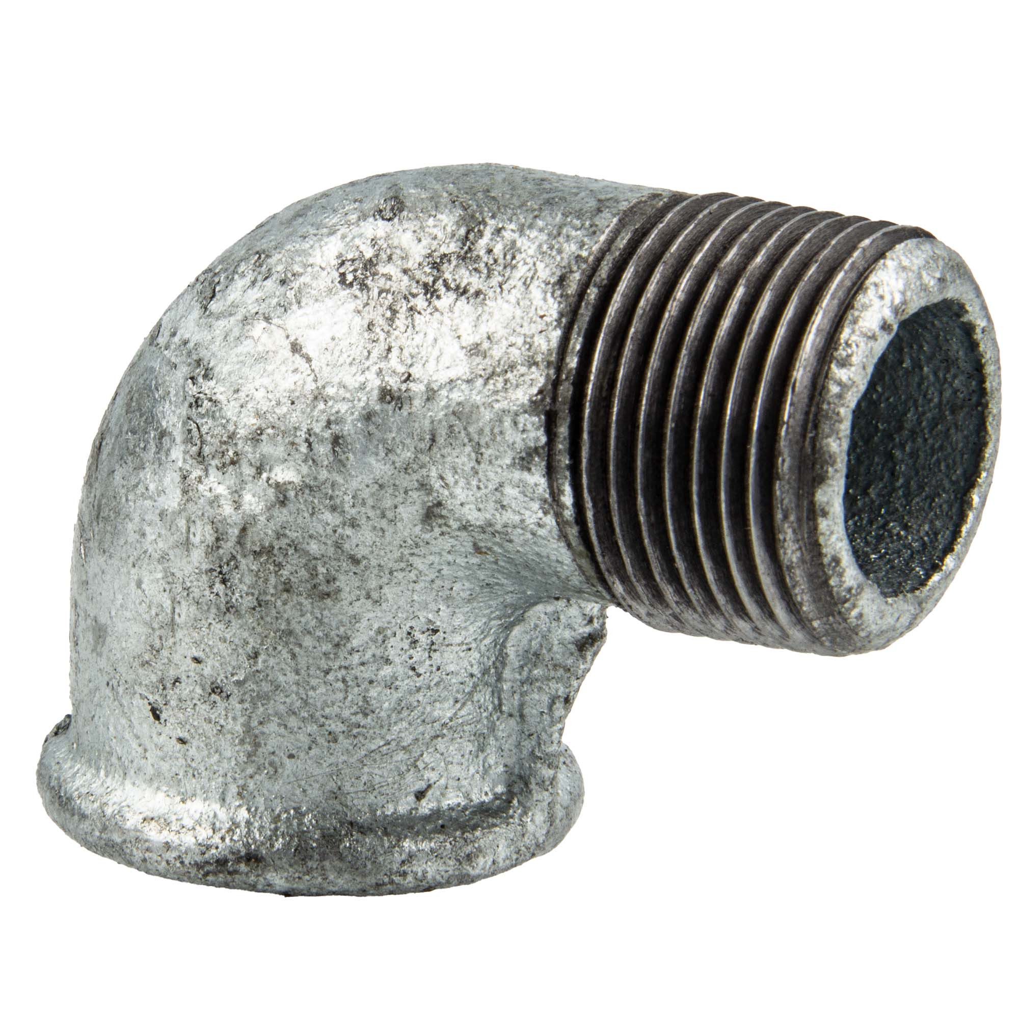 GEBO Gewindefitting Temperguss-Gewindefitting verzinkt Winkel 90°, 1/2 Zoll